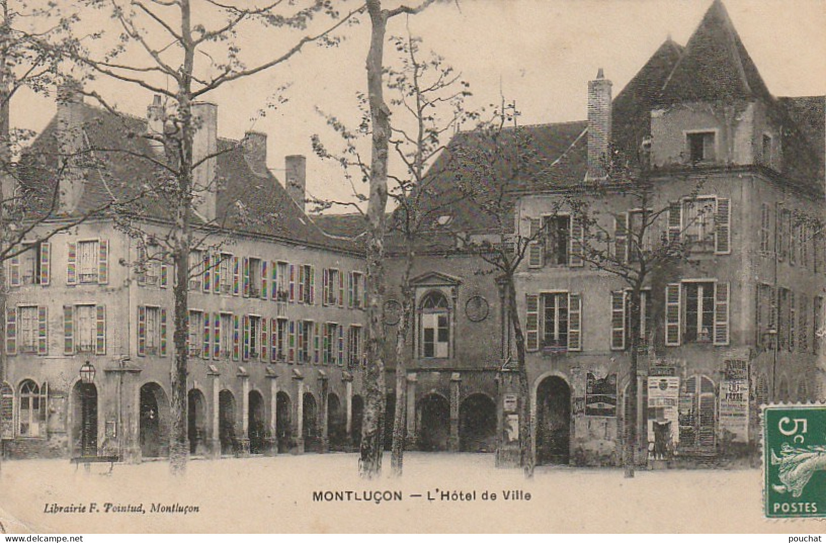 ZY 15-(03) MONTLUCON - L' HOTEL DE VILLE - 2 SCANS - Montlucon