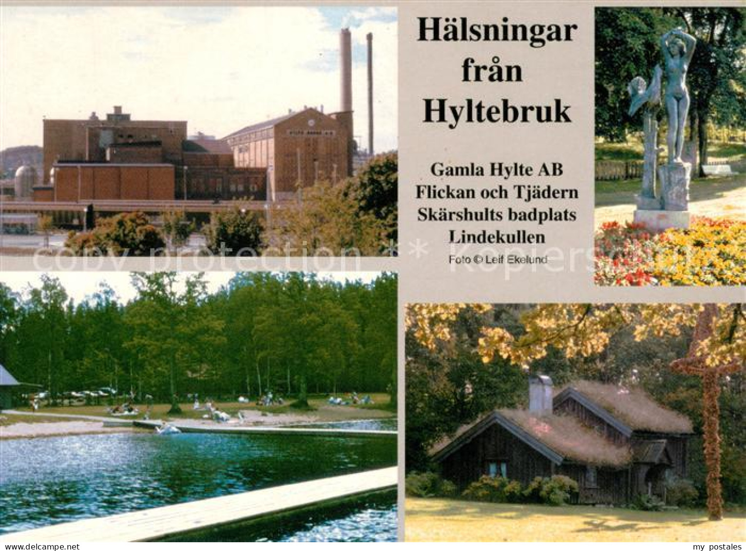 73652576 Hyltebruk Gamla Hylte AB Flickan Och Tjaedern Skaershults Badplats Lind - Schweden