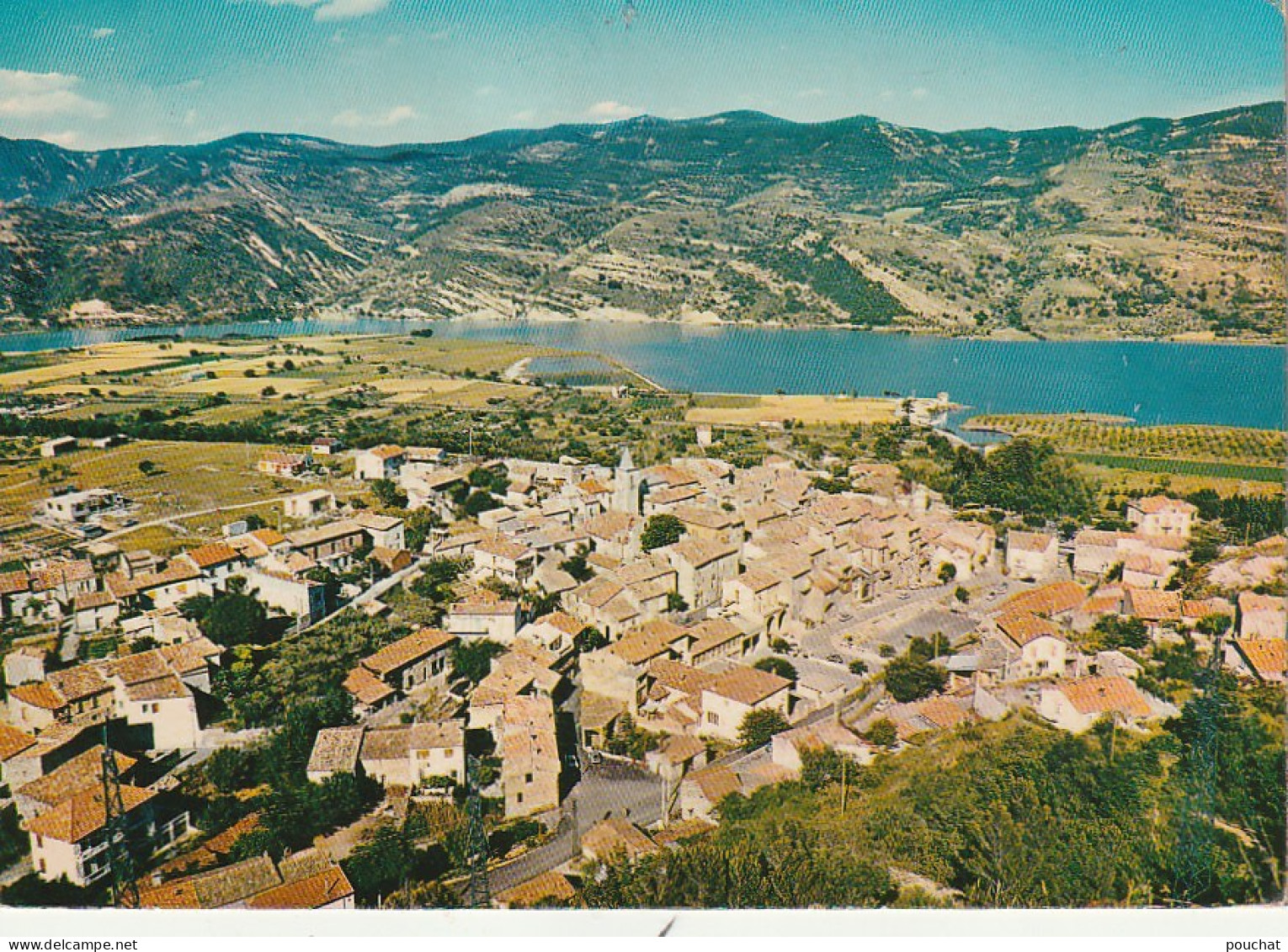 ZY 16-(04) CHATEAU ARNOUX - VUE GENERALE ET LE LAC - 2 SCANS - Otros & Sin Clasificación