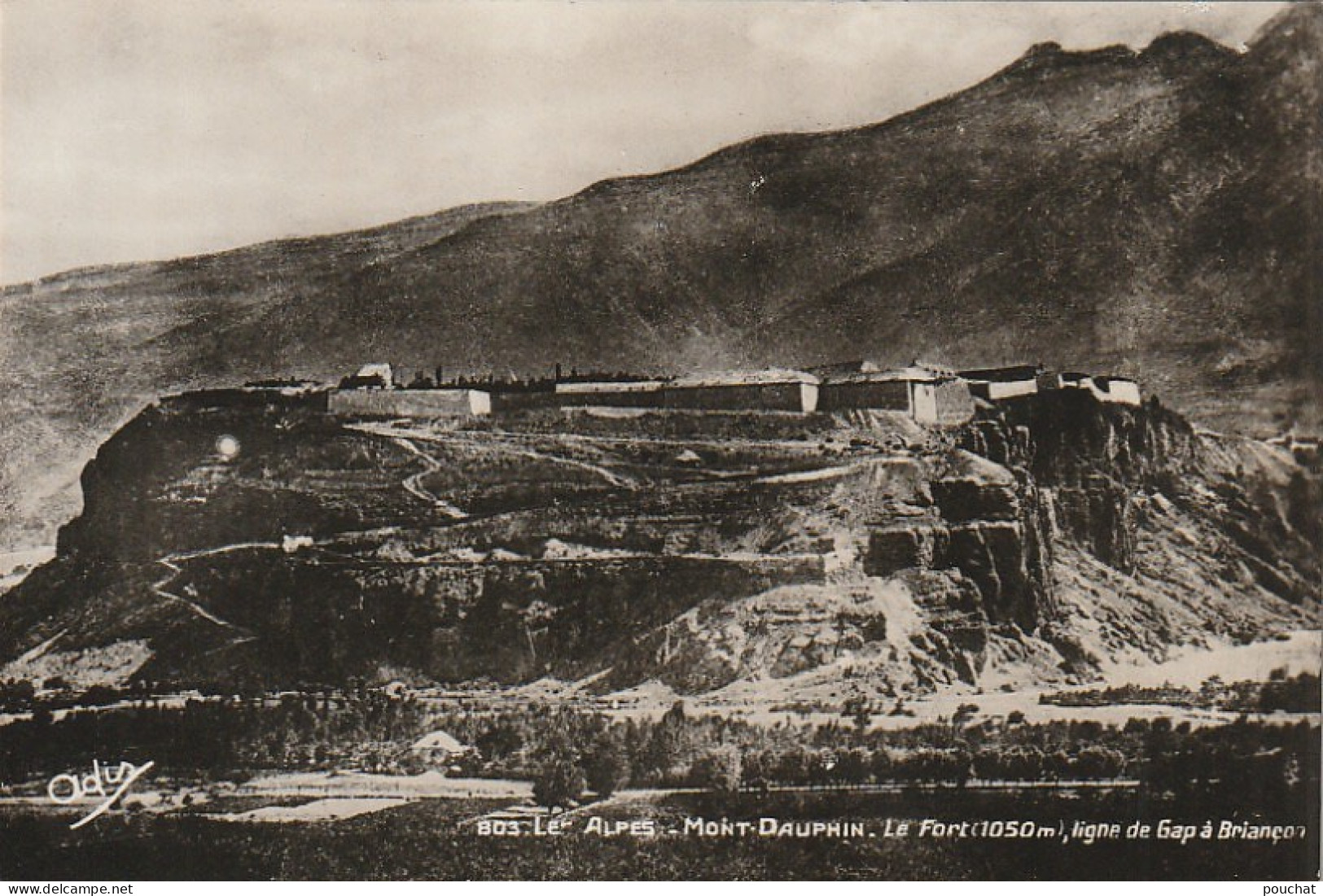 ZY 17-(05) MONT DAUPHIN - LE FORT - LIGNE DE GAP A BRIANCON - EDIT. ANDREIS , GAP - 2 SCANS - Otros & Sin Clasificación