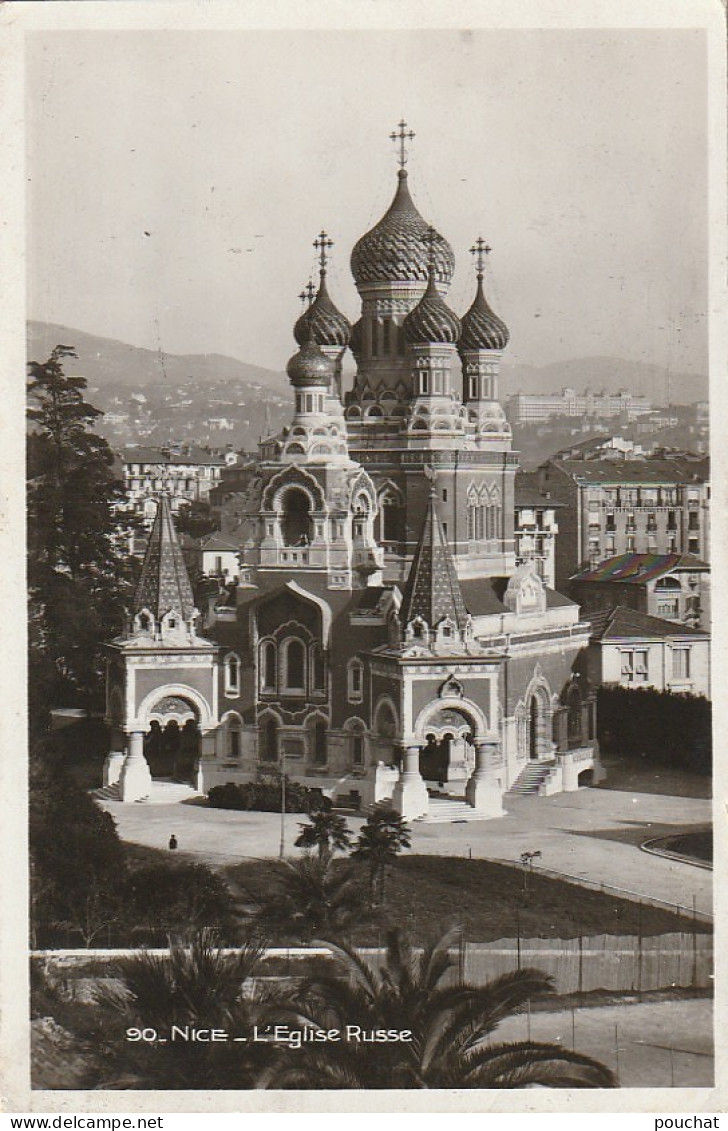 ZY 18-(06) NICE - L' EGLISE RUSSE - EDIT. FRANK , NICE - 2 SCANS - Monumenti, Edifici