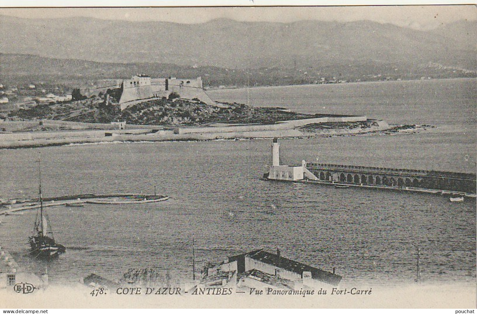 ZY 18-(06) ANTIBES - VUE PANORAMIQUE DU FORT CARRE - 2 SCANS - Other & Unclassified