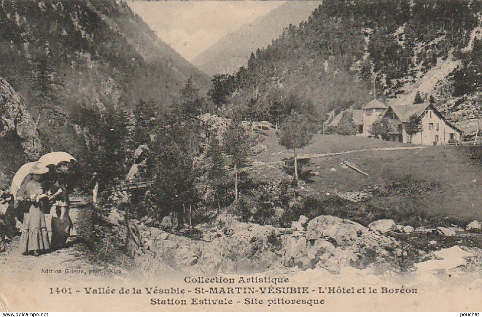 ZY 18-(06) VALLEE DE LA VESUBIE - ST MARTIN VESUBIE - L' HOTEL ET LE BOREON - 2 SCANS - Saint-Martin-Vésubie