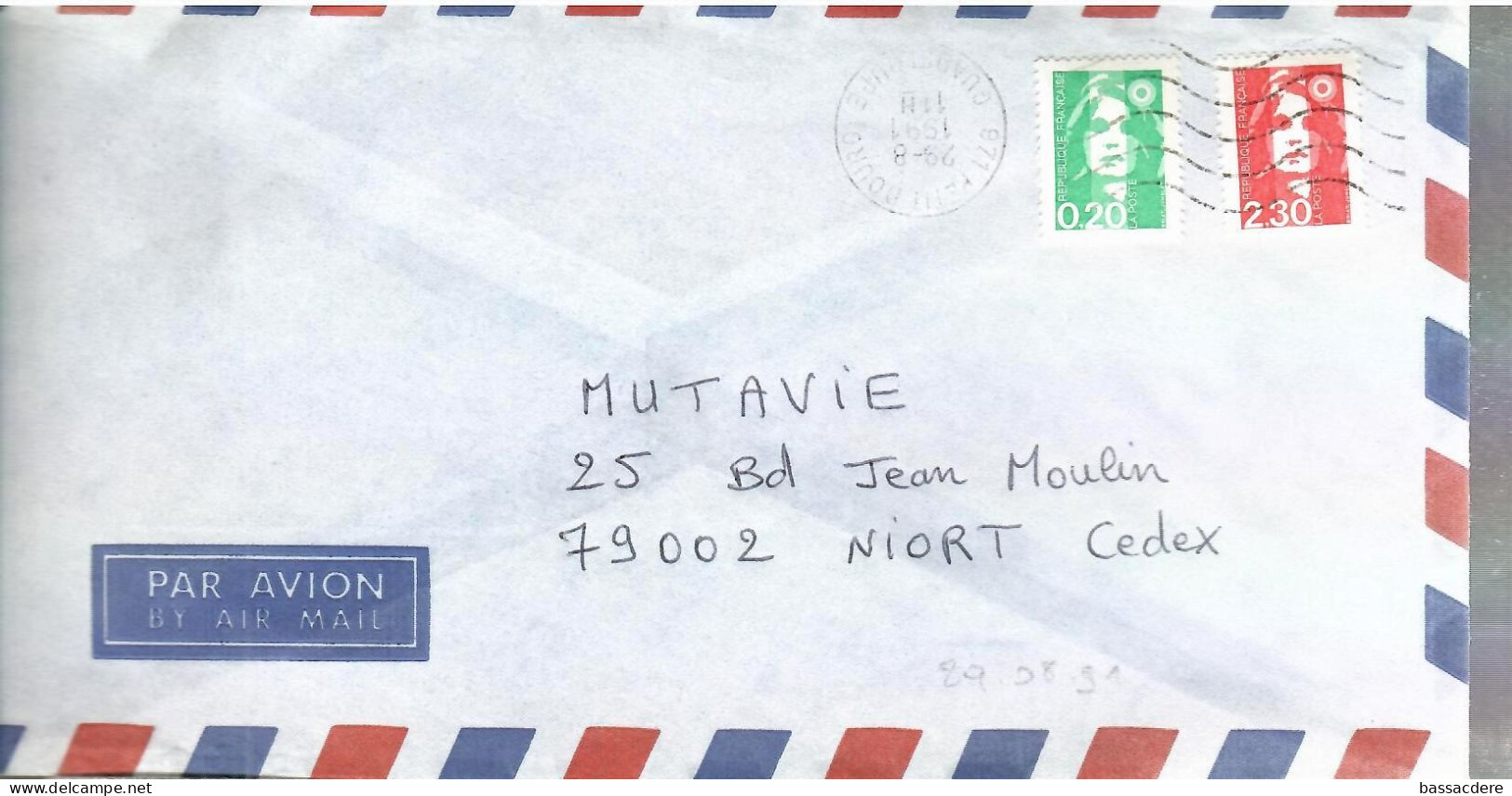79925 -  PETIT  BOURG - Storia Postale
