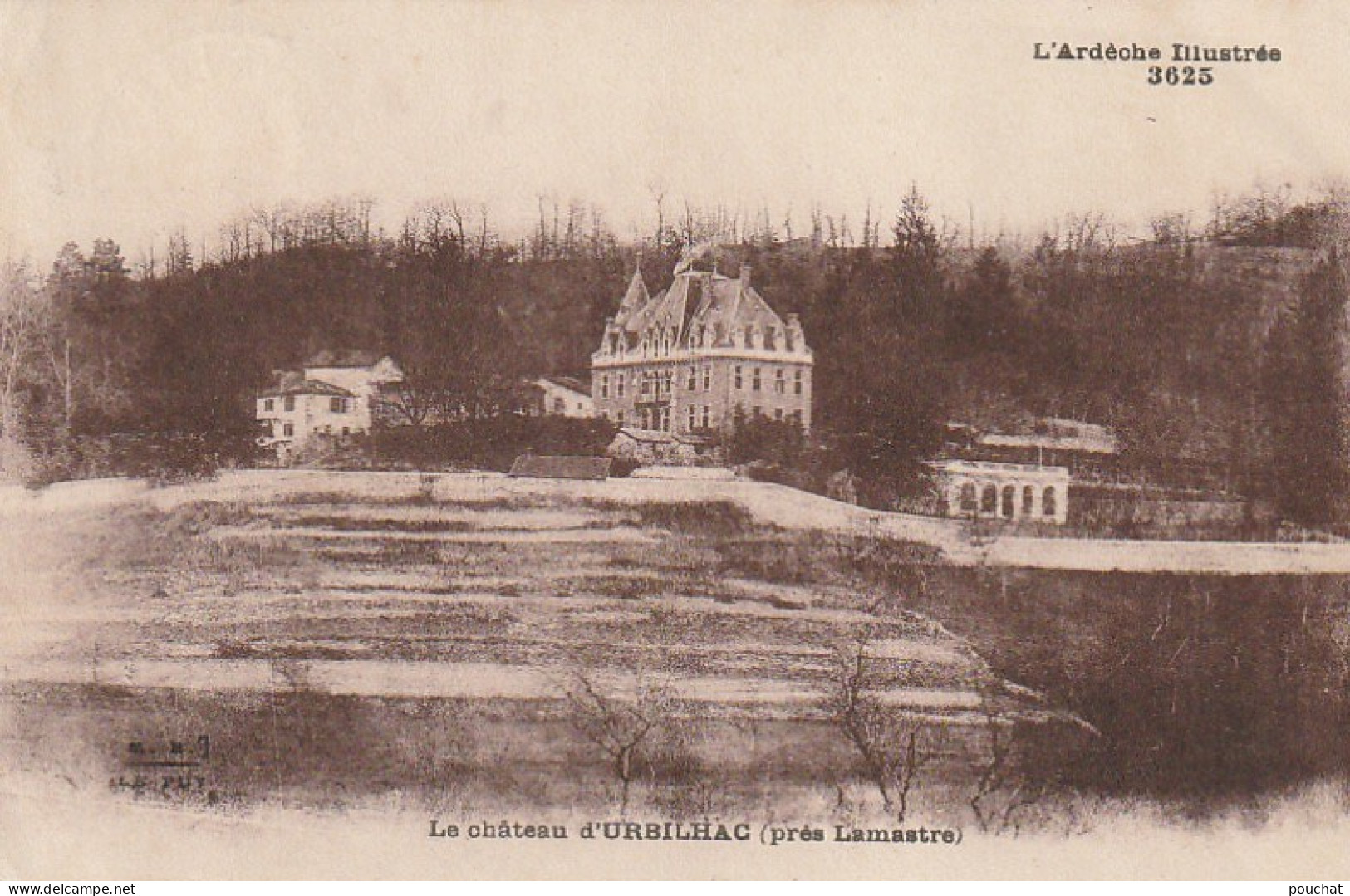 ZY 19-(07)  LE CHATEAU D' URBILHAC PRES LAMASTRE - 2 SCANS - Lamastre