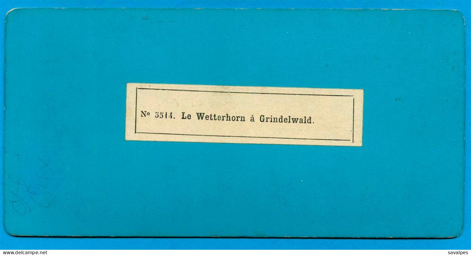 Suisse Grindelwald * Chalet Et Le Wetterhorn - Photo Stéréoscopique Braun Vers 1865 - Photos Stéréoscopiques