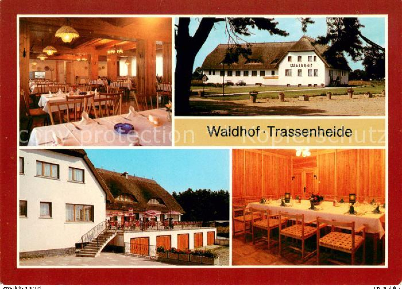 73652532 Trassenheide Usedom Waldhof Trassenheide Gaststaette Terrasse Gesellsch - Altri & Non Classificati