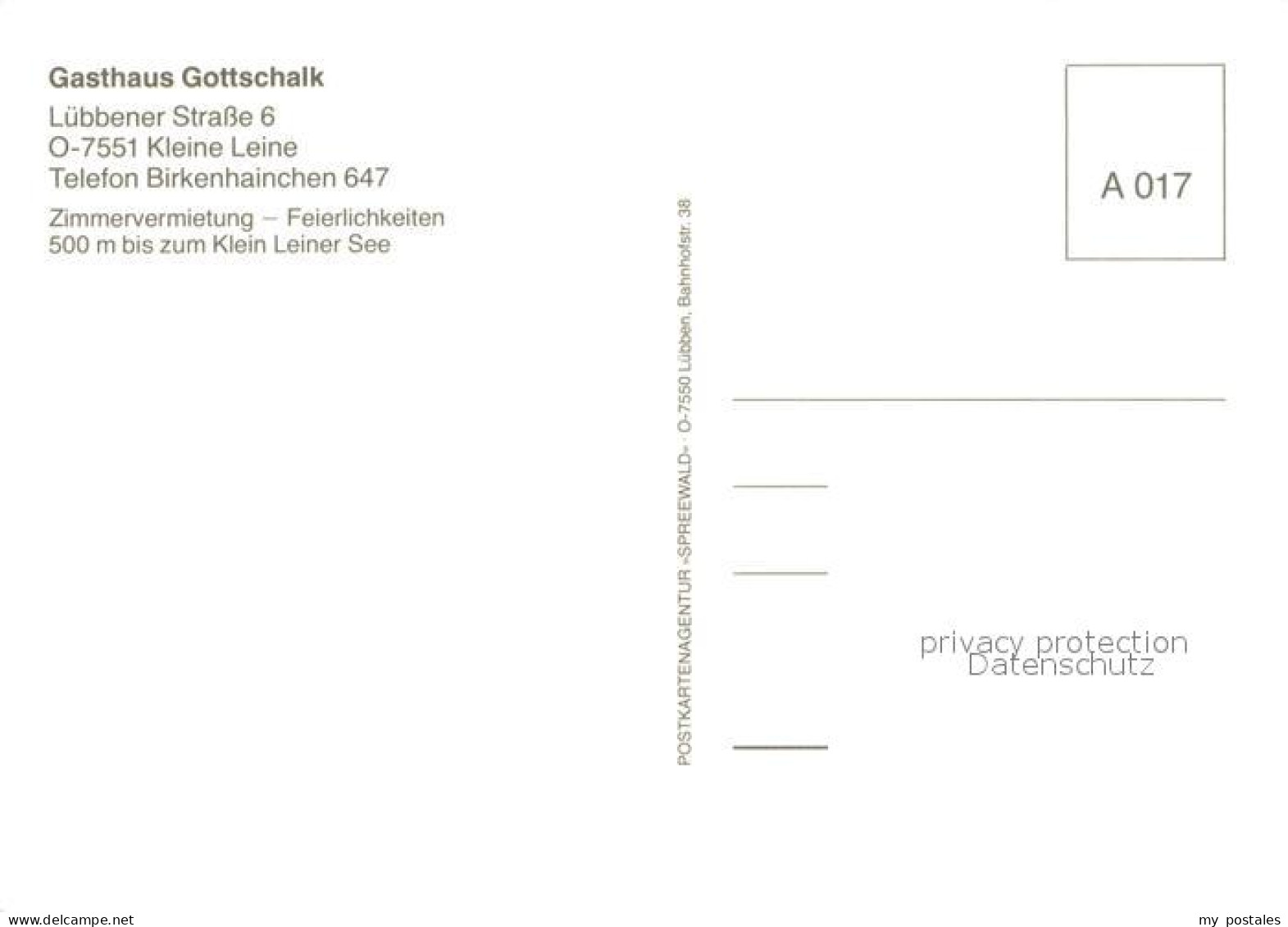 73652529 Klein Leine Gasthaus Gottschalk Gastraeume Seepanorama Klein Leine - Gross Leuthen