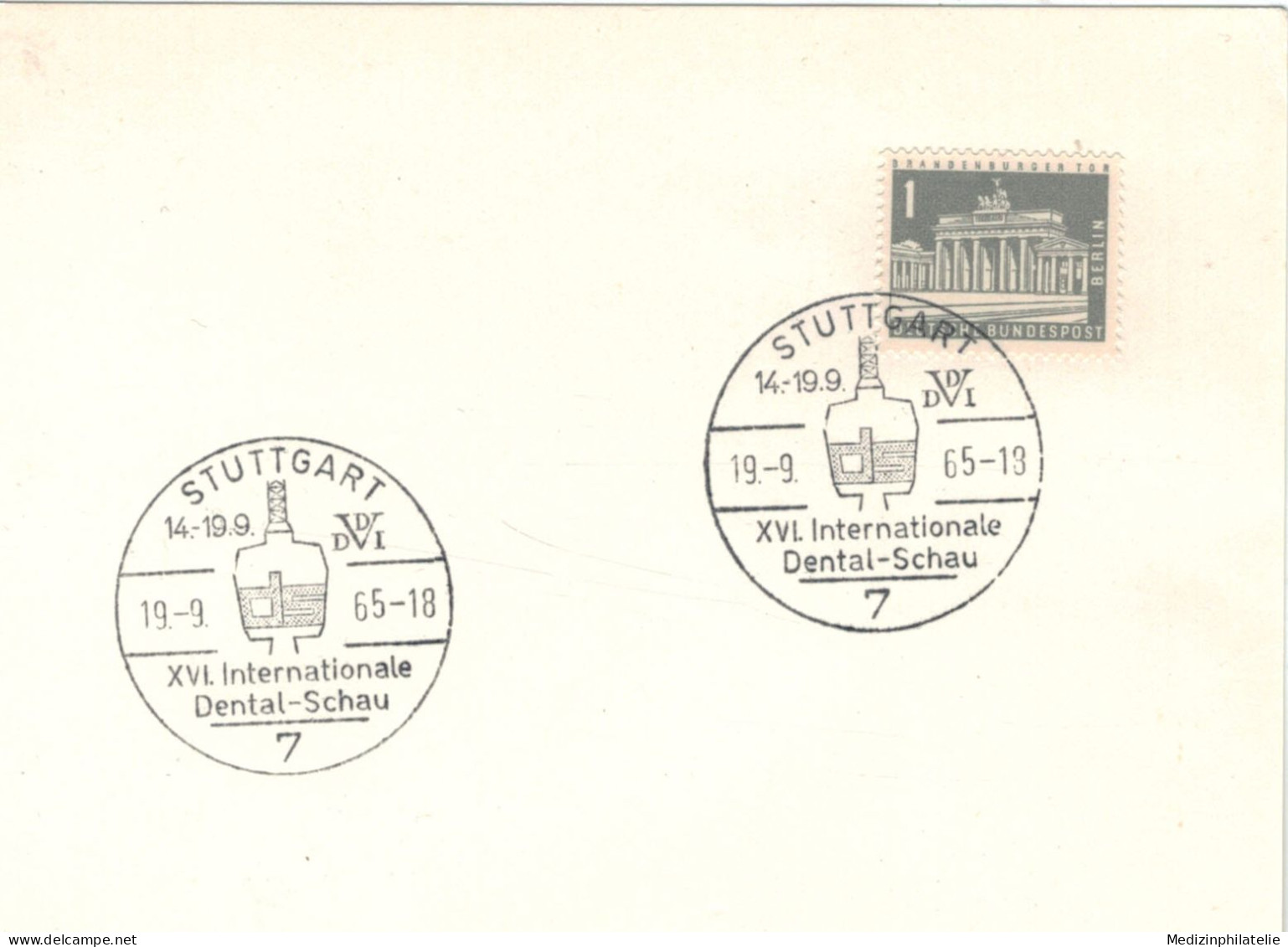 Stuttgart 1965 Int. Dental Schau - Medicina