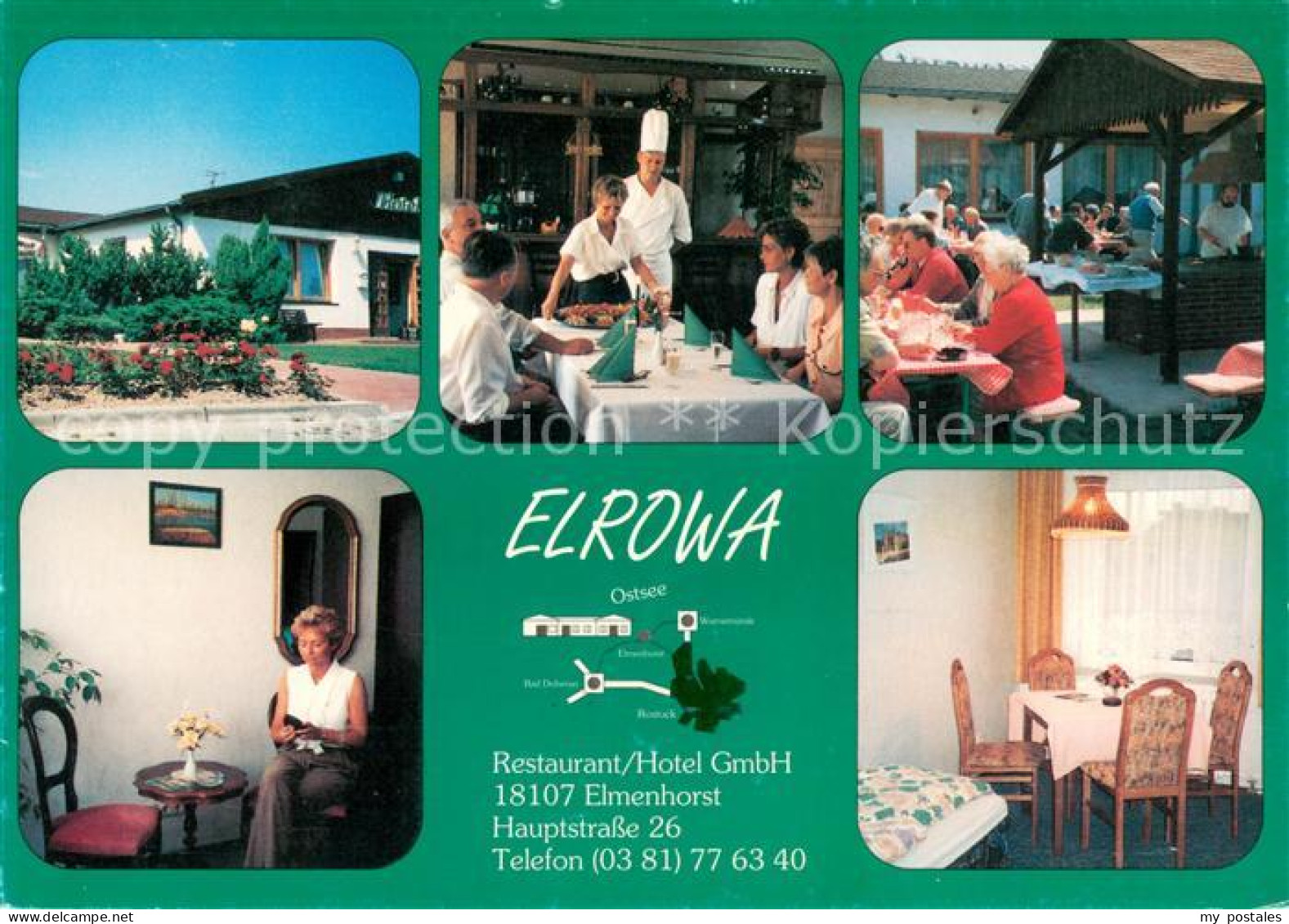 73652520 Elmenhorst Vorpommern Restaurant Hotel Elrowa Gaststube Zimmer Terrasse - Altri & Non Classificati