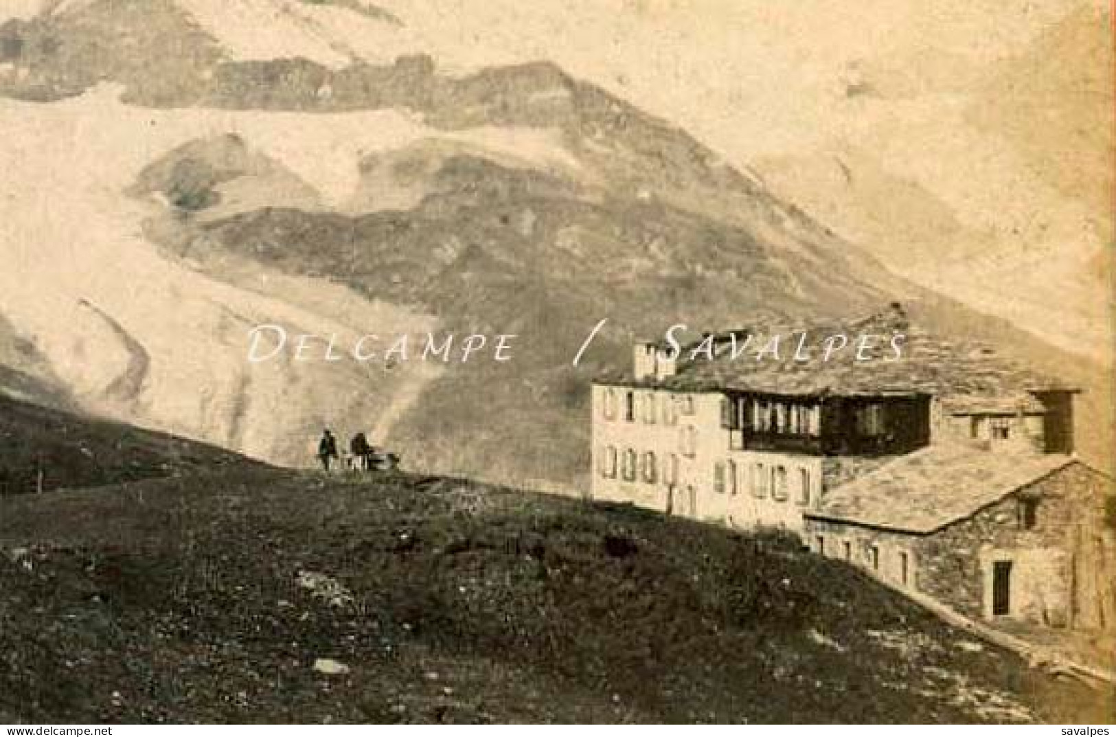 Suisse Valais Zermatt * Cervin Et L’hôtel Du Riffel - Photo Stéréoscopique Charnaux Vers 1865 - Stereoscopic