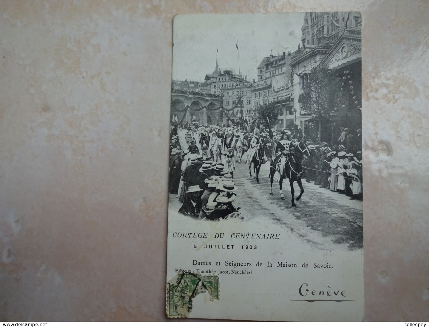 CPA SUISSE GENEVE Cortège Du Centenaire 5 Juillet 1903 - Genève