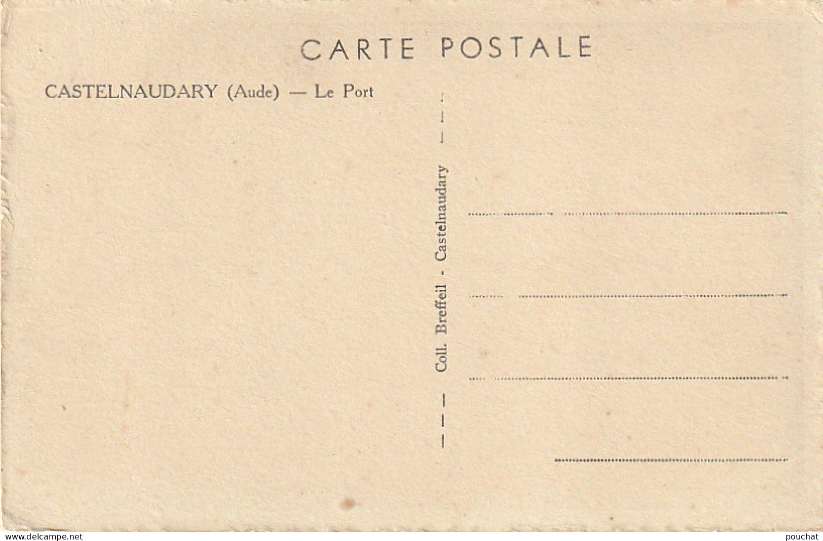 ZY 23-(11) CASTELNAUDARY - LE PORT  - 2 SCANS - Castelnaudary