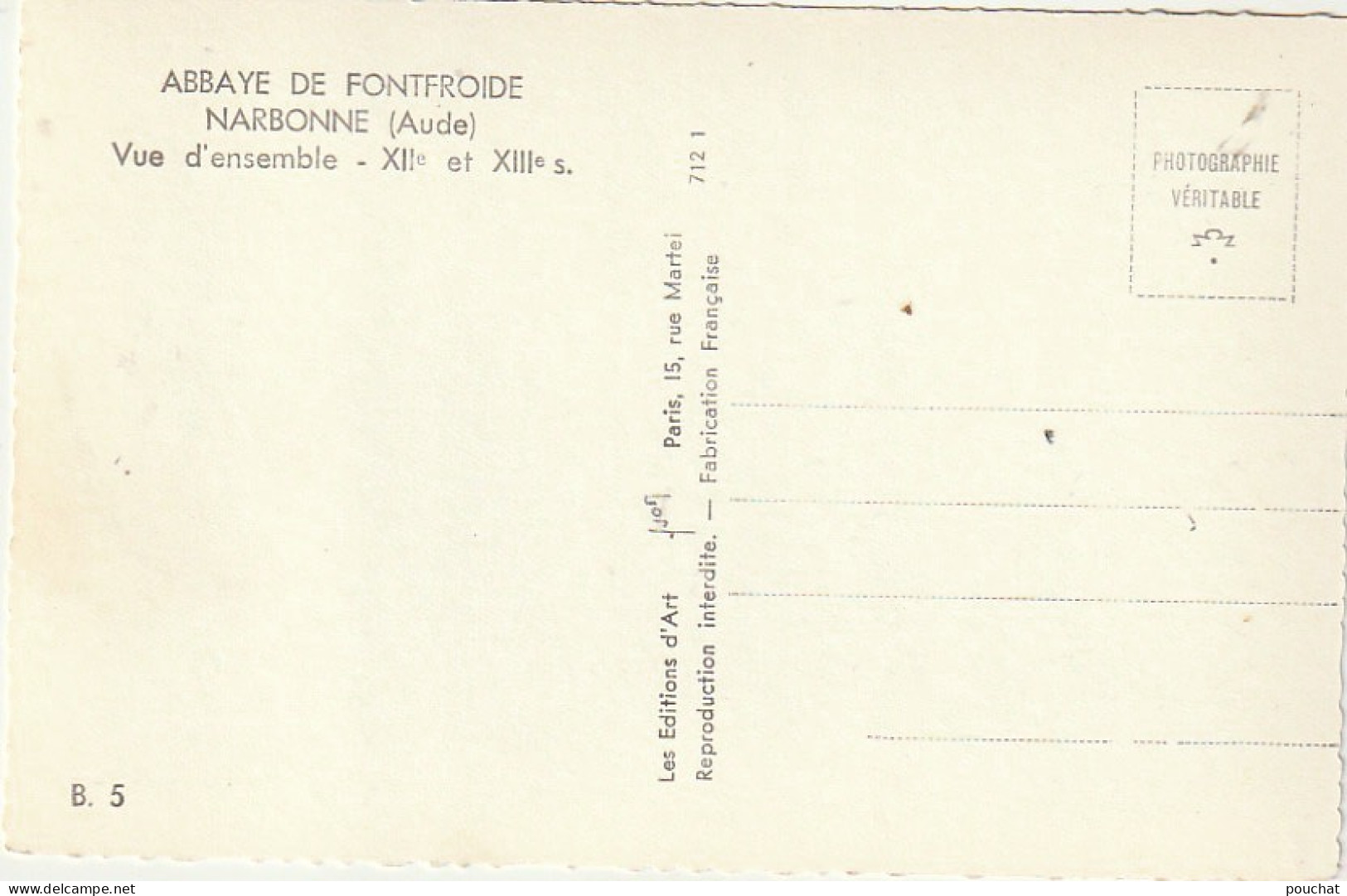 ZY 23-(11) NARBONNE - ABBAYE DE FONTFROIDE - VUE D' ENSEMBLE  - 2 SCANS - Narbonne
