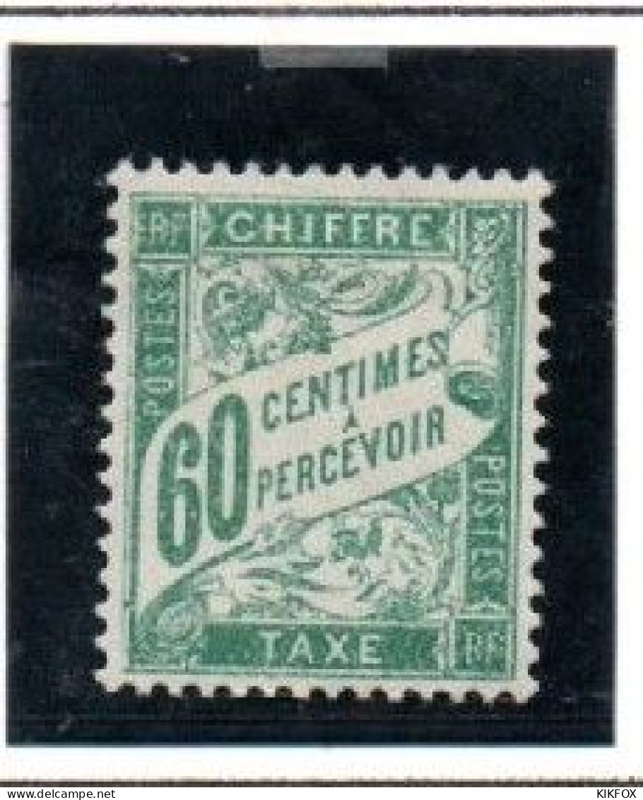 FRANCE ,FRANKREICH , 1993 - 1896 , YT 38, TAXE, 60 C PERCEVOIR , Neuf Avec Gomme, Trace De Charniere - 1859-1959 Nuevos