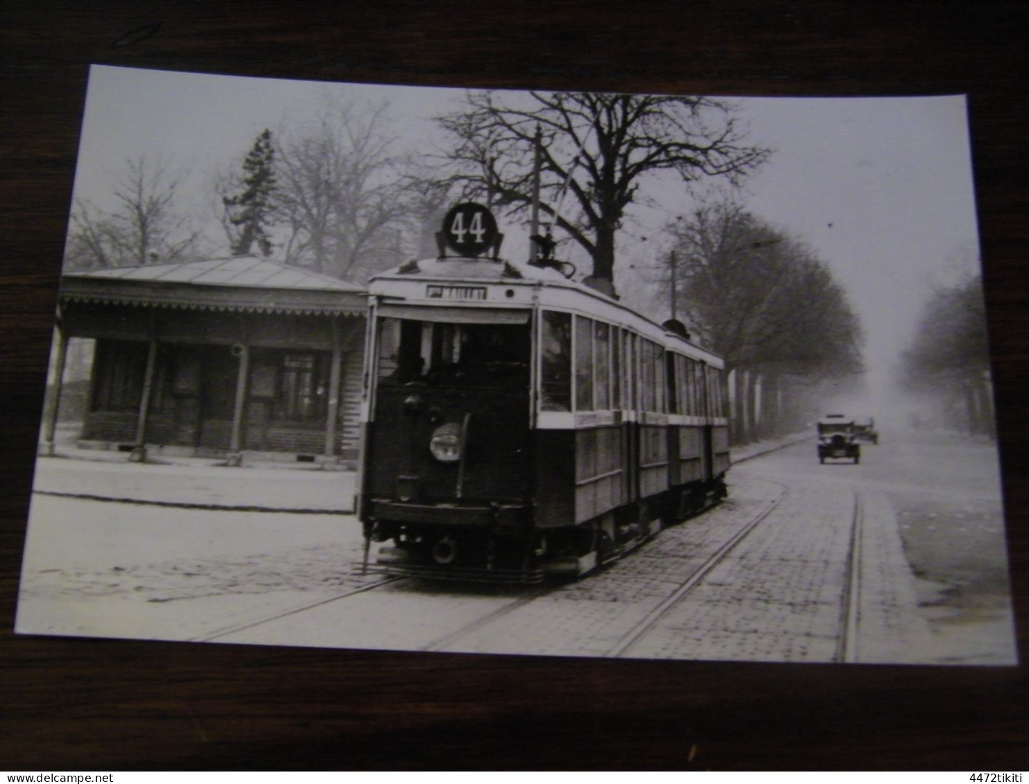Photographie- Paris (75) - Tramway Départ De La Porte Maillot - Collection Favière - 1918 - SUP (HV 100) - Public Transport (surface)
