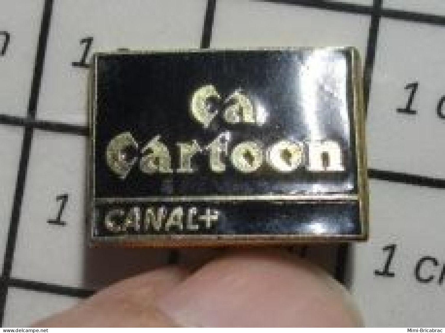 3517 Pin's Pins / Beau Et Rare / MEDIAS / EMISSION DE TELE CANAL + CA CARTOON - Medios De Comunicación