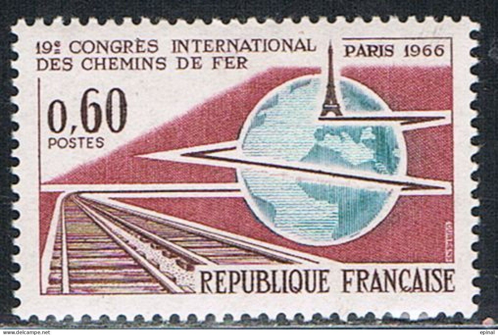 FRANCE : N° 1488 ** (Congrès International Des Chemins De Fer) - PRIX FIXE - Unused Stamps