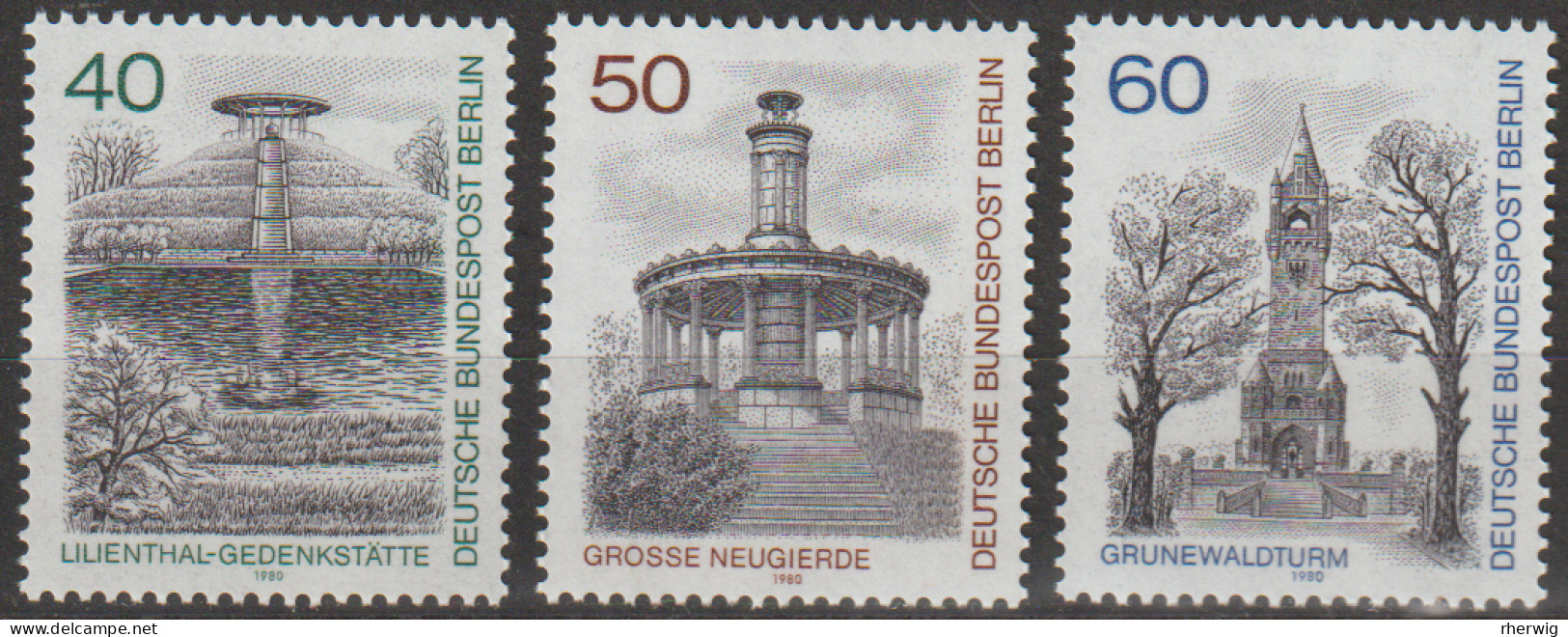 Berlin, 1980, Mi.Nr.634-636 ** -  Ein Satz "Berlin Ansichten (III)" - Nuovi