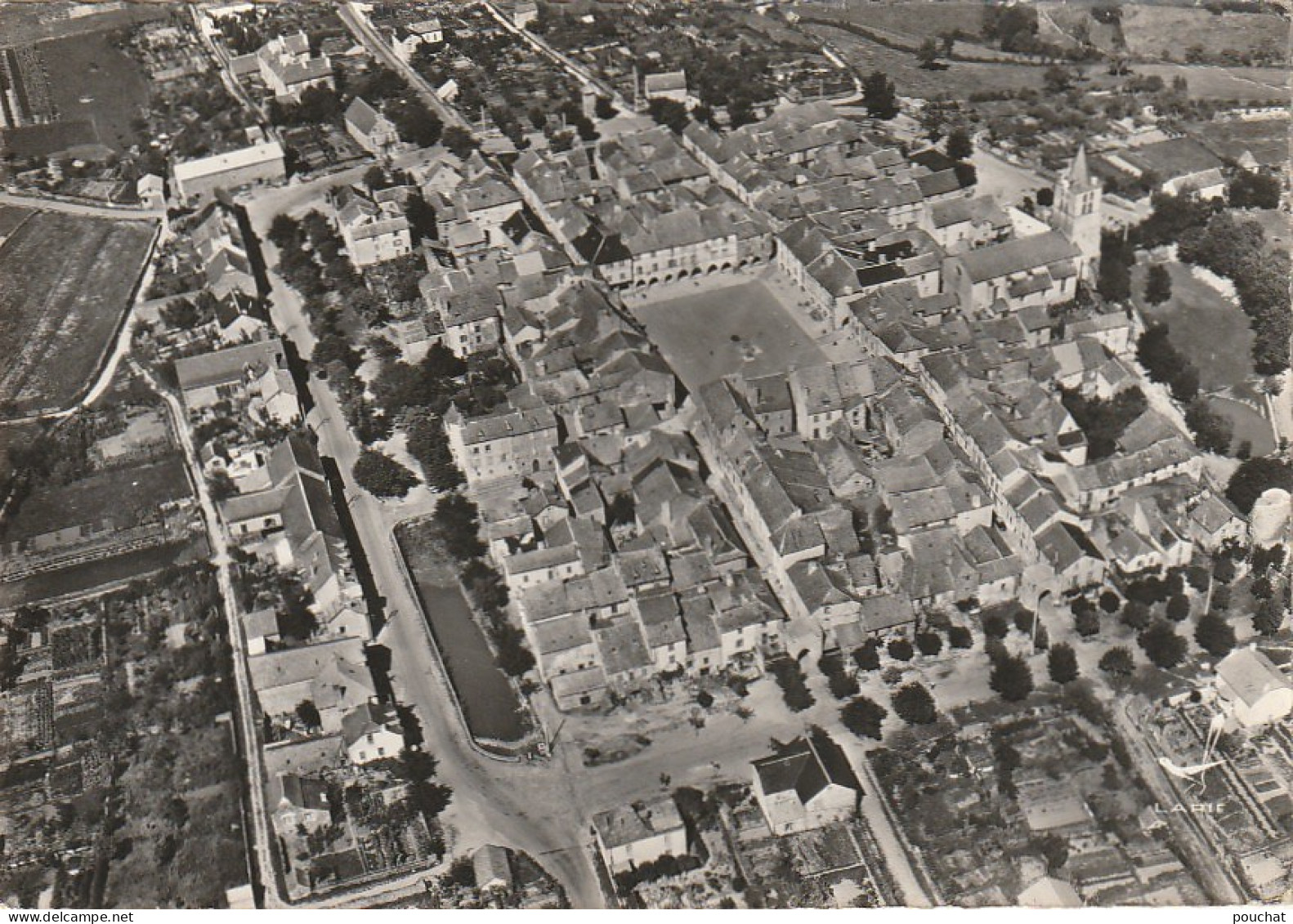 ZY 24 -(12) SAUVETERRE D' AVEYRON - BASTIDE ROYALE - VUE AERIENNE - 2 SCANS - Otros & Sin Clasificación