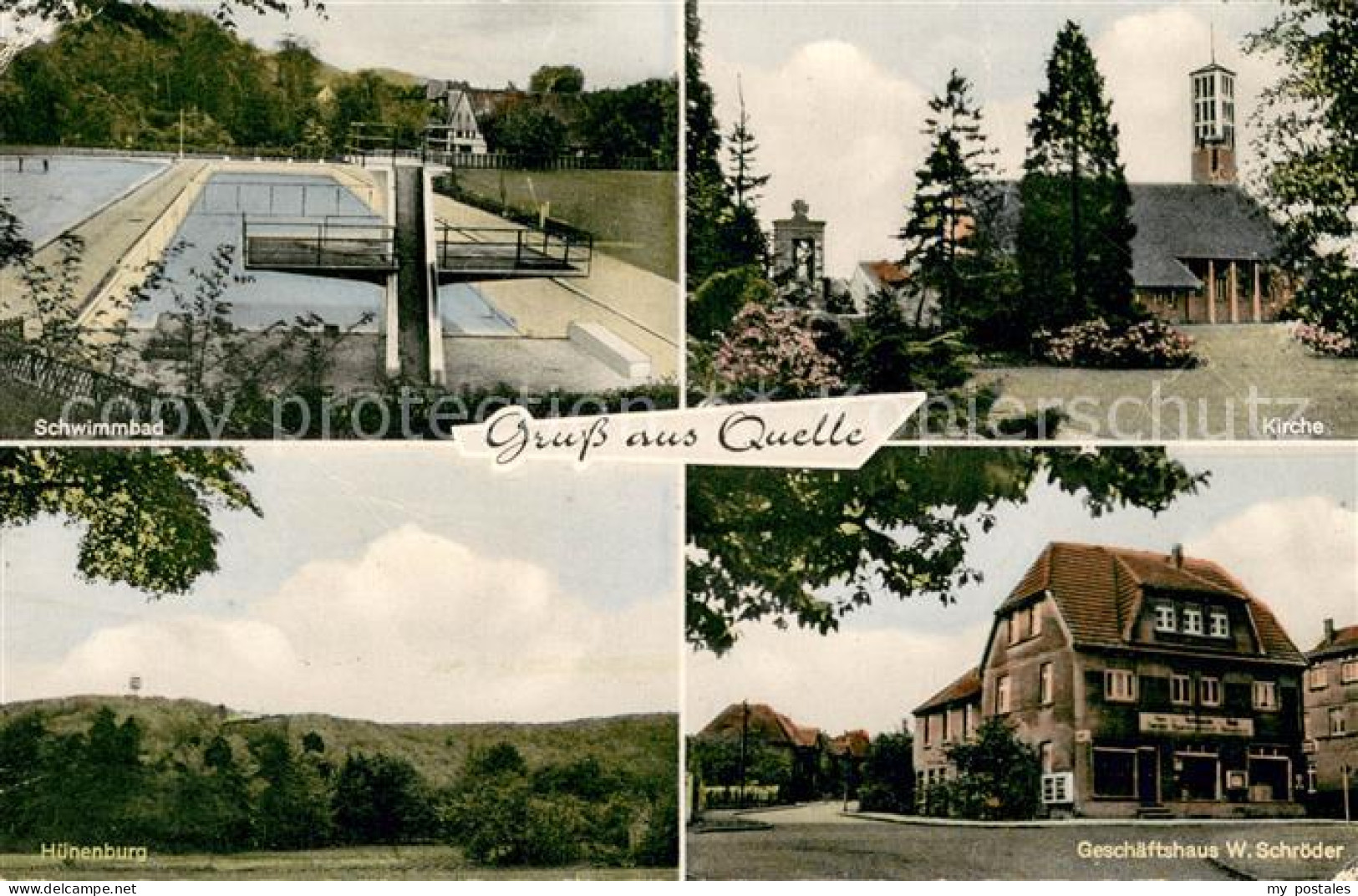 73652485 Quelle Schwimmbad Huenenburg Kirche Geschaeftshaus Schroeder Quelle - Bielefeld