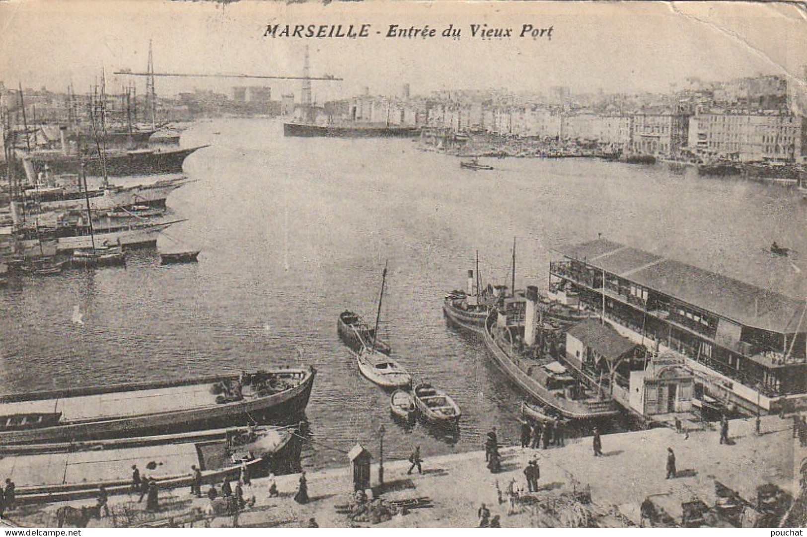 ZY 25-(13) MARSEILLE - ENTREE DU VIEUX PORT - ANIMATION SUR LE QUAI - 2 SCANS - Old Port, Saint Victor, Le Panier