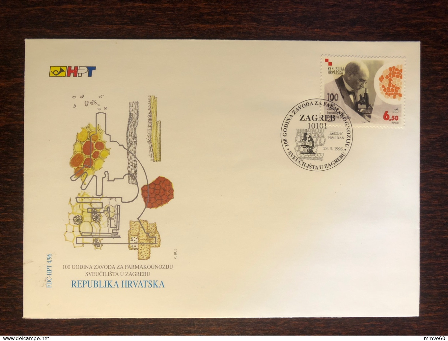 CROATIA FDC COVER 1996 YEAR PHARMACOLOGY PHARMACY HEALTH MEDICINE STAMPS - Croatie