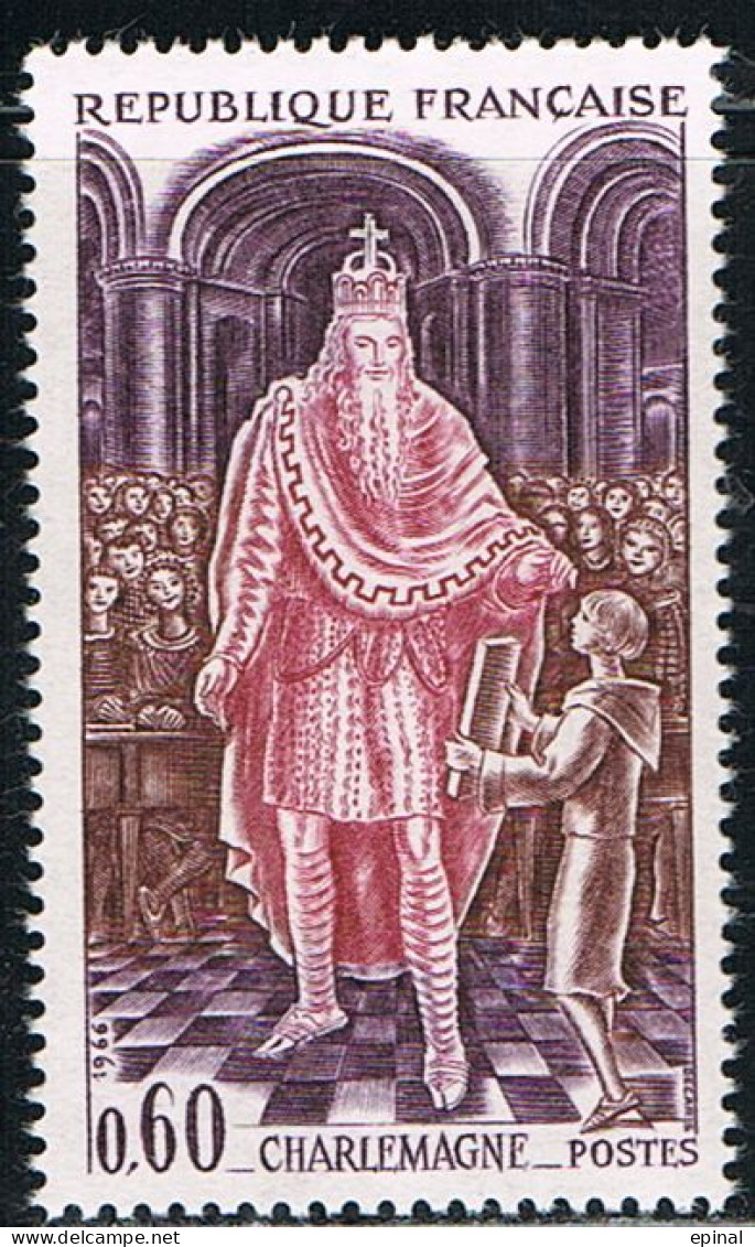 FRANCE : N° 1497 ** (Charlemagne) - PRIX FIXE - - Unused Stamps