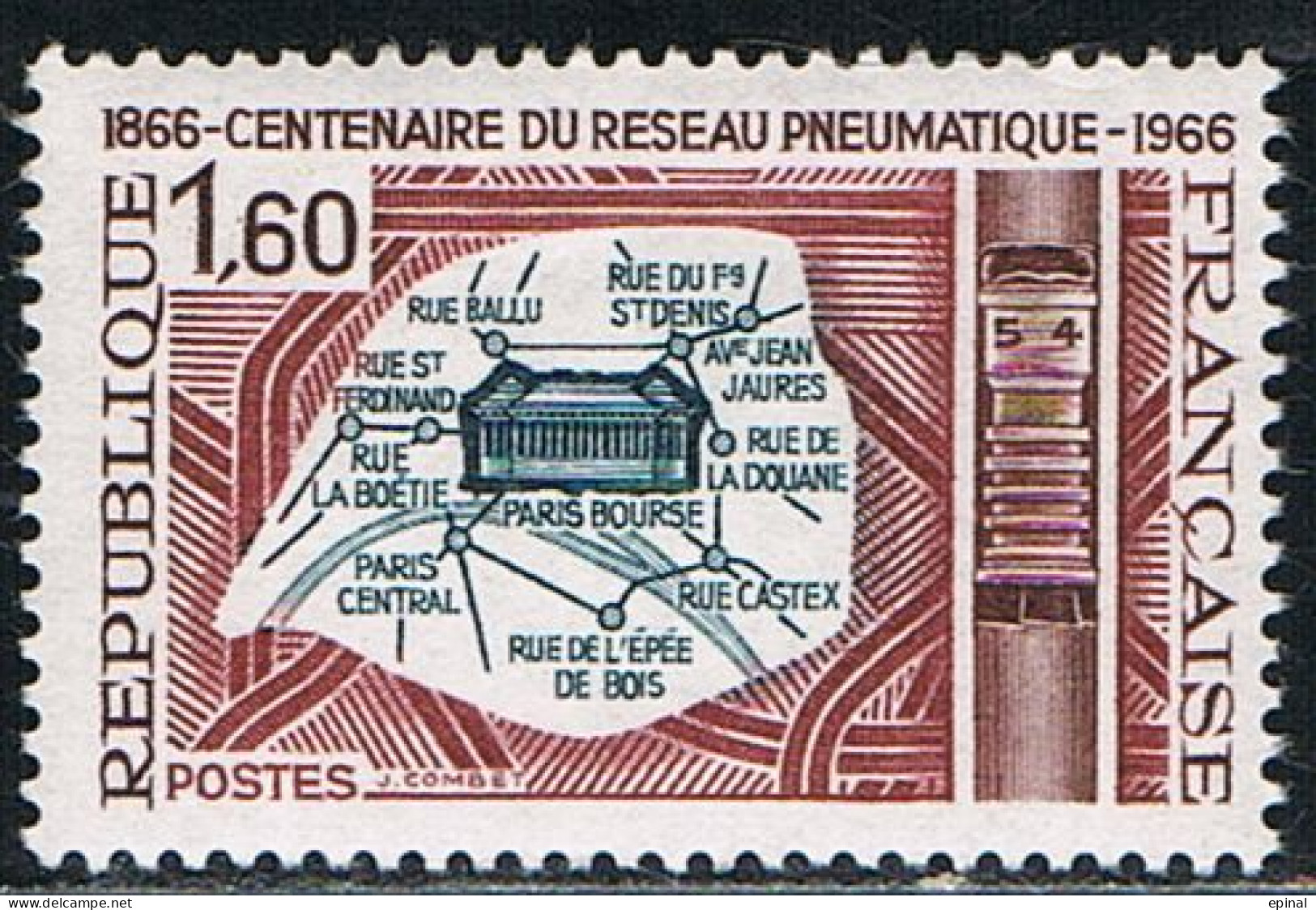 FRANCE : N° 1498 ** (La Poste Pneumatique) - PRIX FIXE - - Nuevos