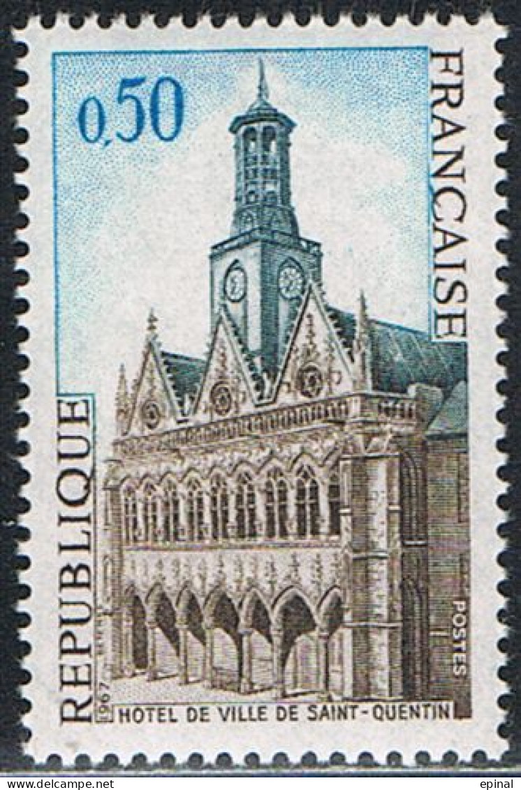 FRANCE : N° 1499 ** (Hôtel De Ville De Saint-Quentin) - PRIX FIXE - - Unused Stamps