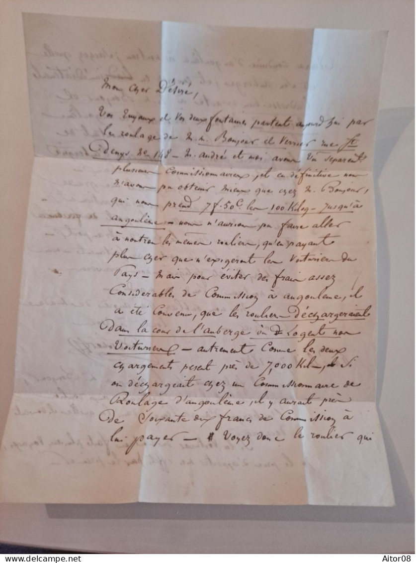 LAC DU 08/06/1842 .DE LA CHAMBRE DES DEPUTES A NORTON .TRES INTERESSANT .  BEL ETAT - 1801-1848: Precursors XIX