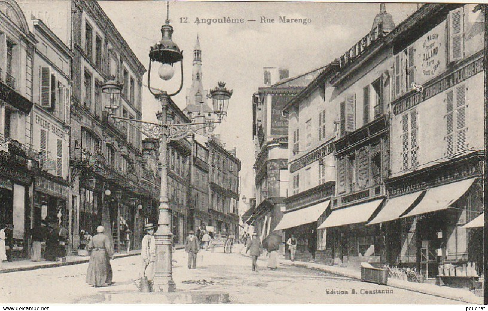 ZY 28-(16) ANGOULEME - RUE MARENGO - ANIMATION - COMMERCES  - 2 SCANS - Angouleme