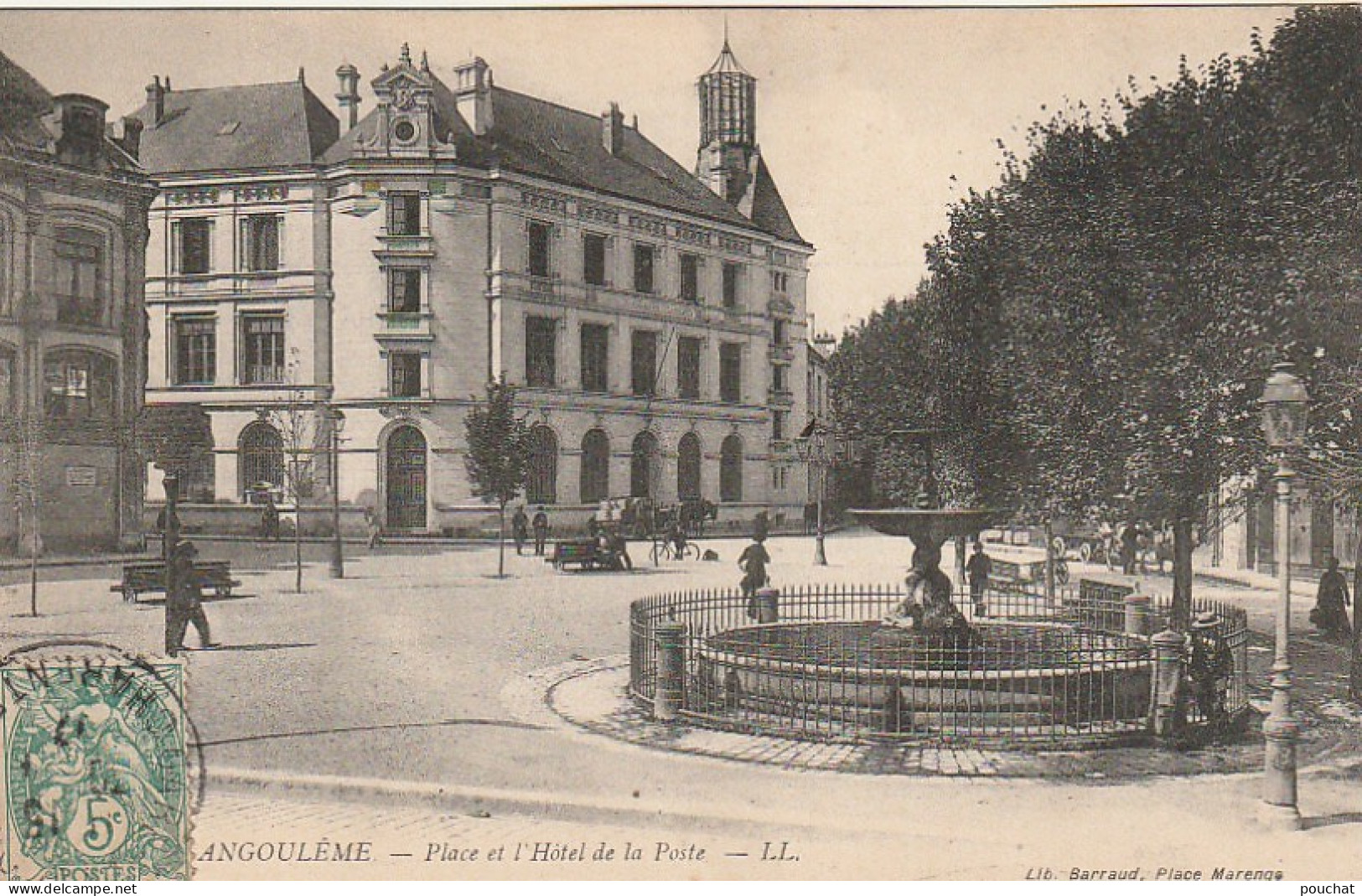 ZY 28-(16) ANGOULEME - PLACE ET L' HOTEL DE LA POSTE - 2 SCANS - Angouleme