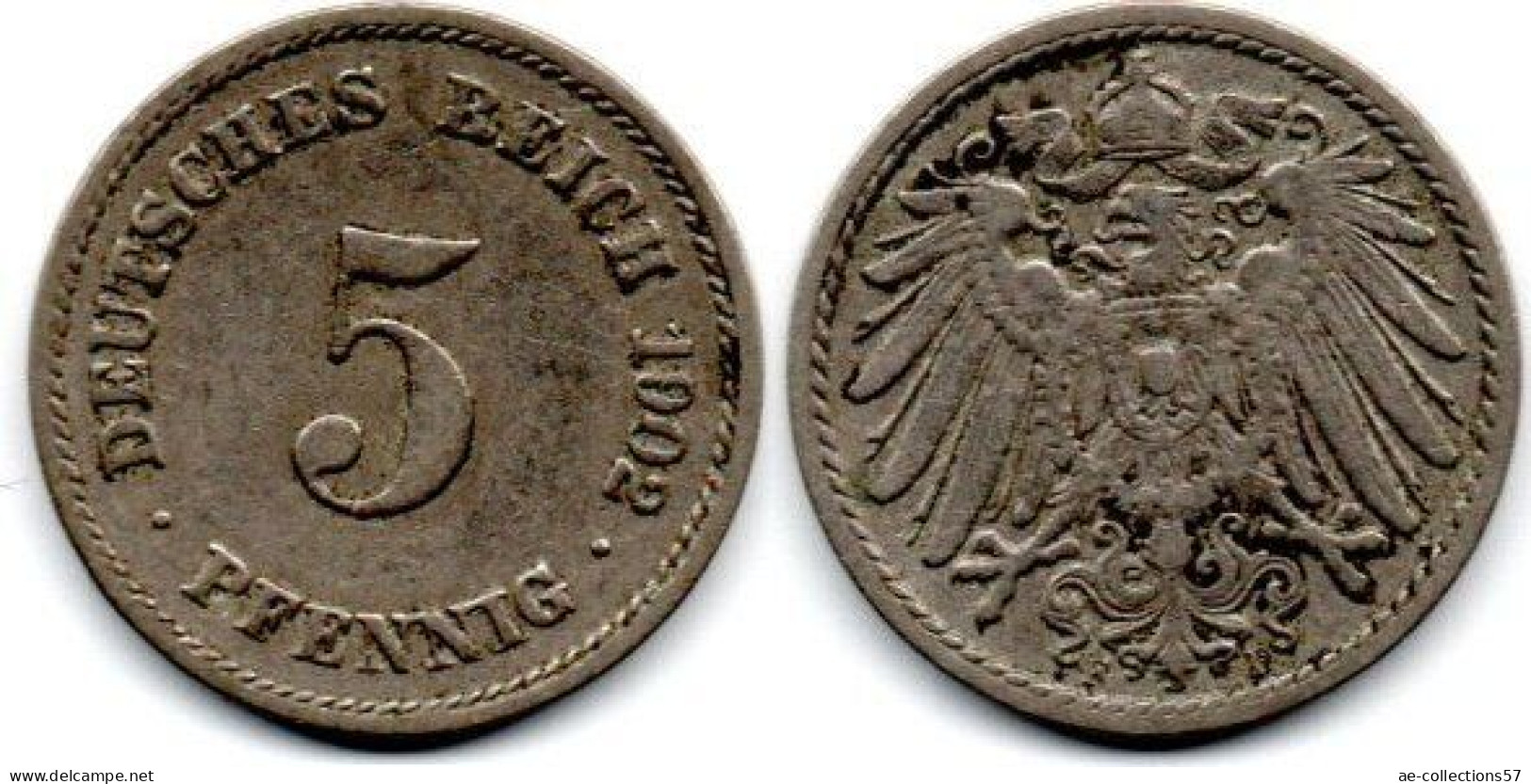 MA 33677 / Allemagne - Deutschland - Germany 5 Pfennig 1902 F TB+ - 5 Pfennig