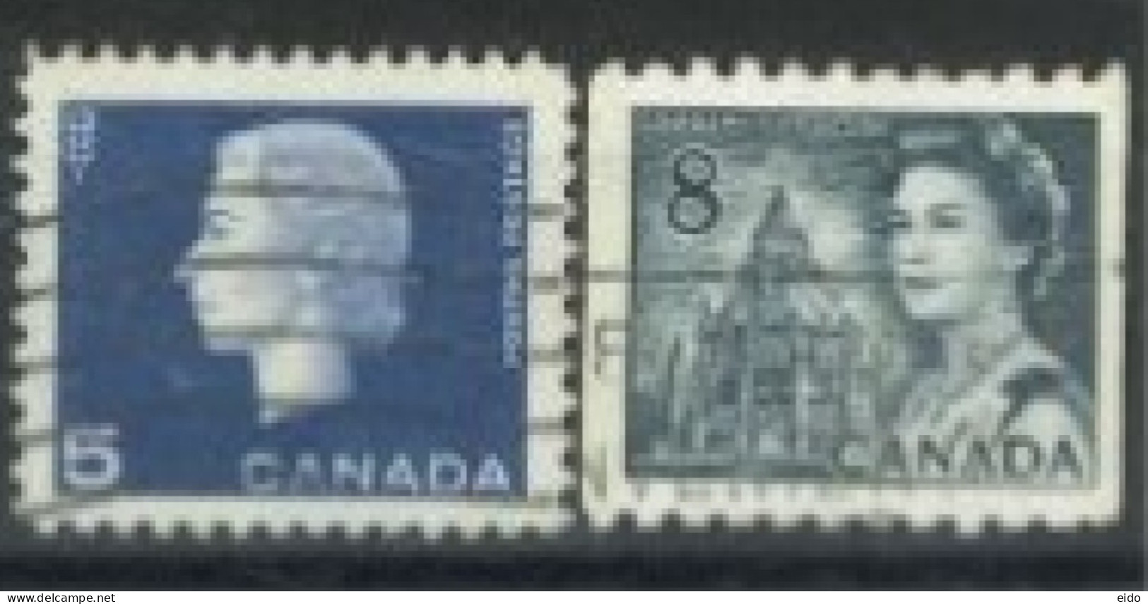 CANADA - 1962/67, QUEEN ELIZABETH II STAMPS SET OF 2, USED. - Gebraucht