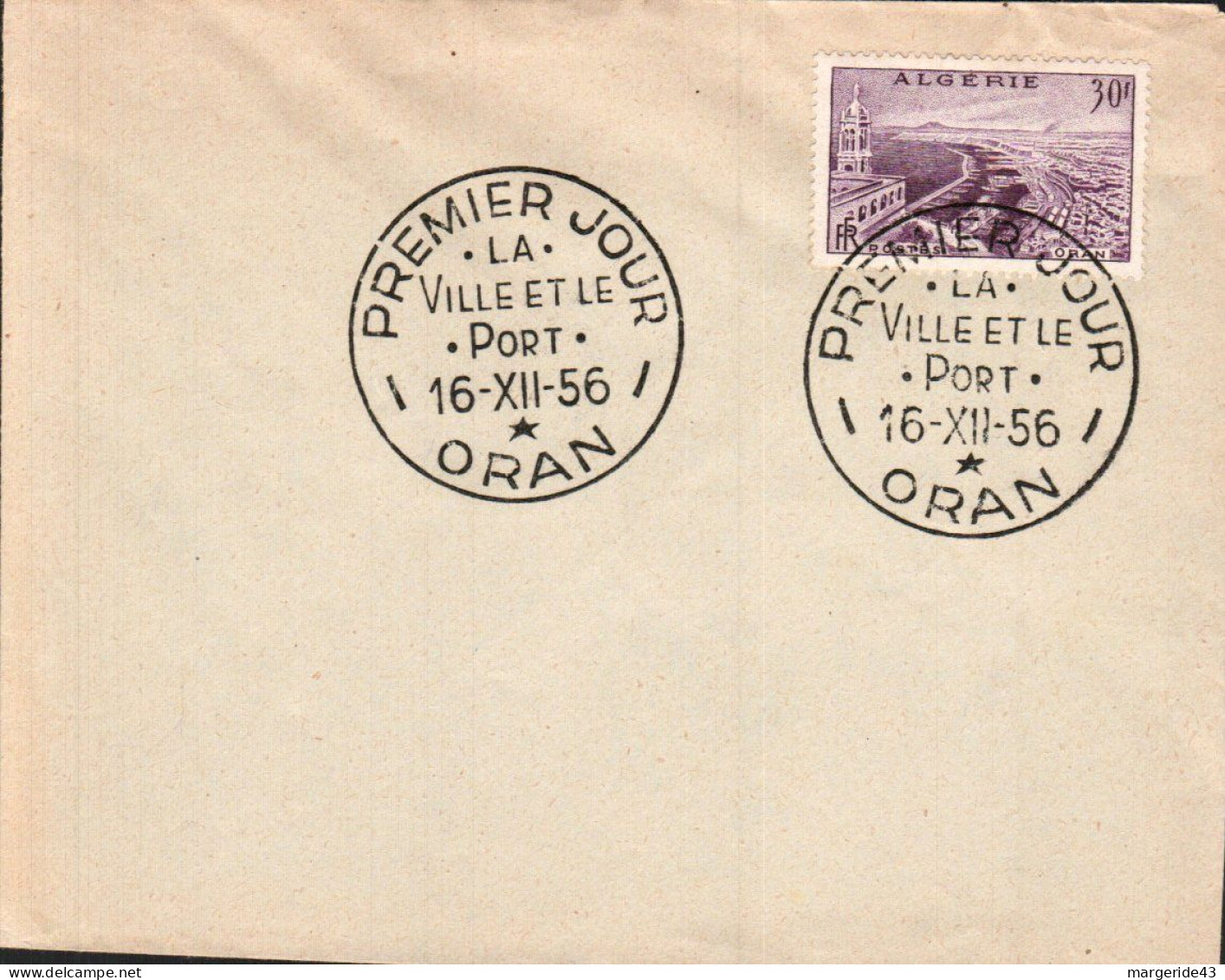 ALGERIE FDC ORAN 1956 - Lettres & Documents