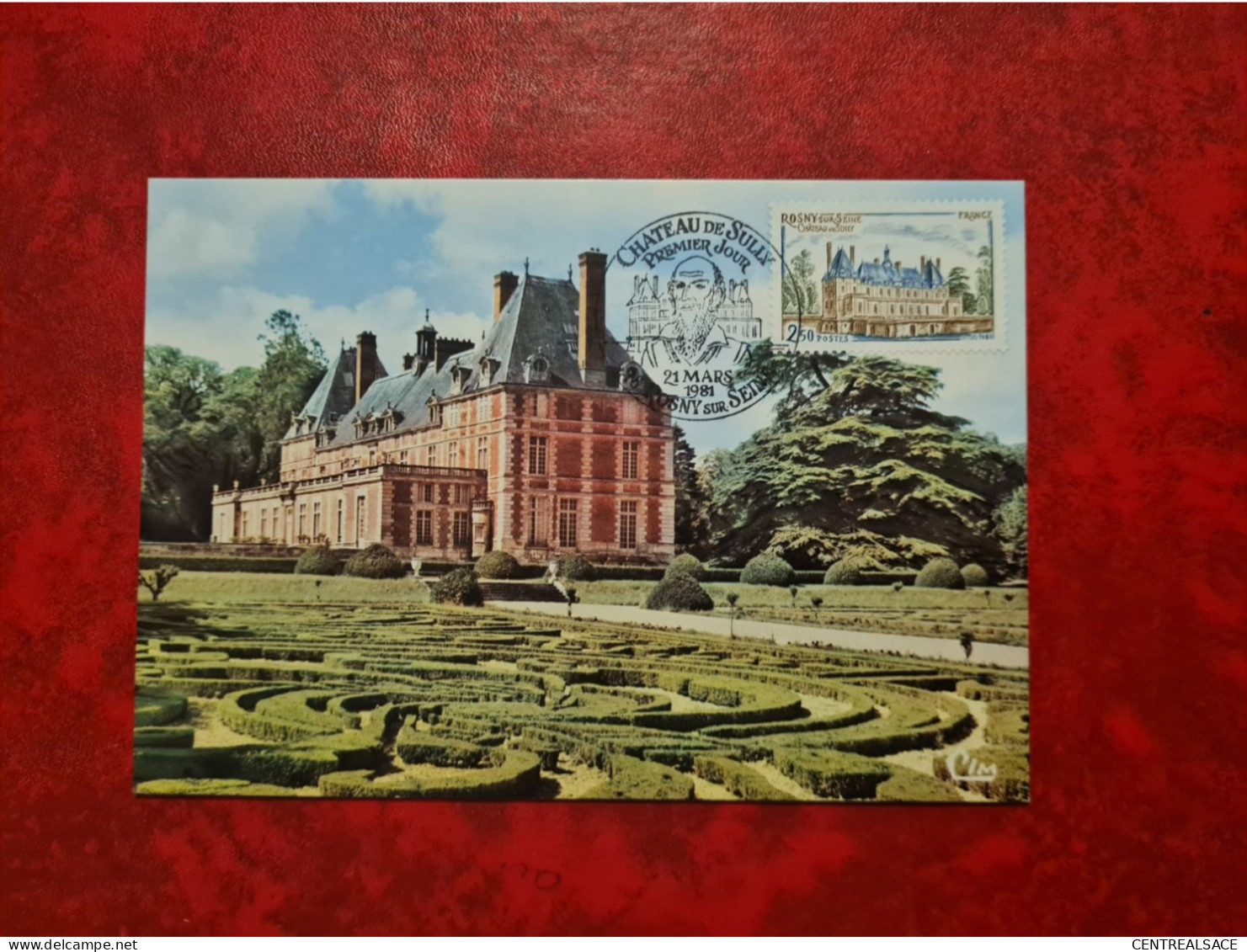 Carte Maximum 1981 ROSNY SUR SEINE CHATEAU DE SULLY - 1980-1989