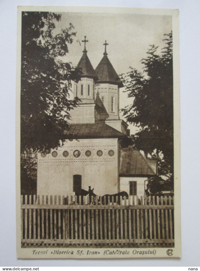 Romania-Tecuci:Cathedrale Sf.Ioan C.p.D.Patron Vers 1925/Sf.Ioan Cathedral Unused Postcard D.Patron Around 1925 - Rumänien