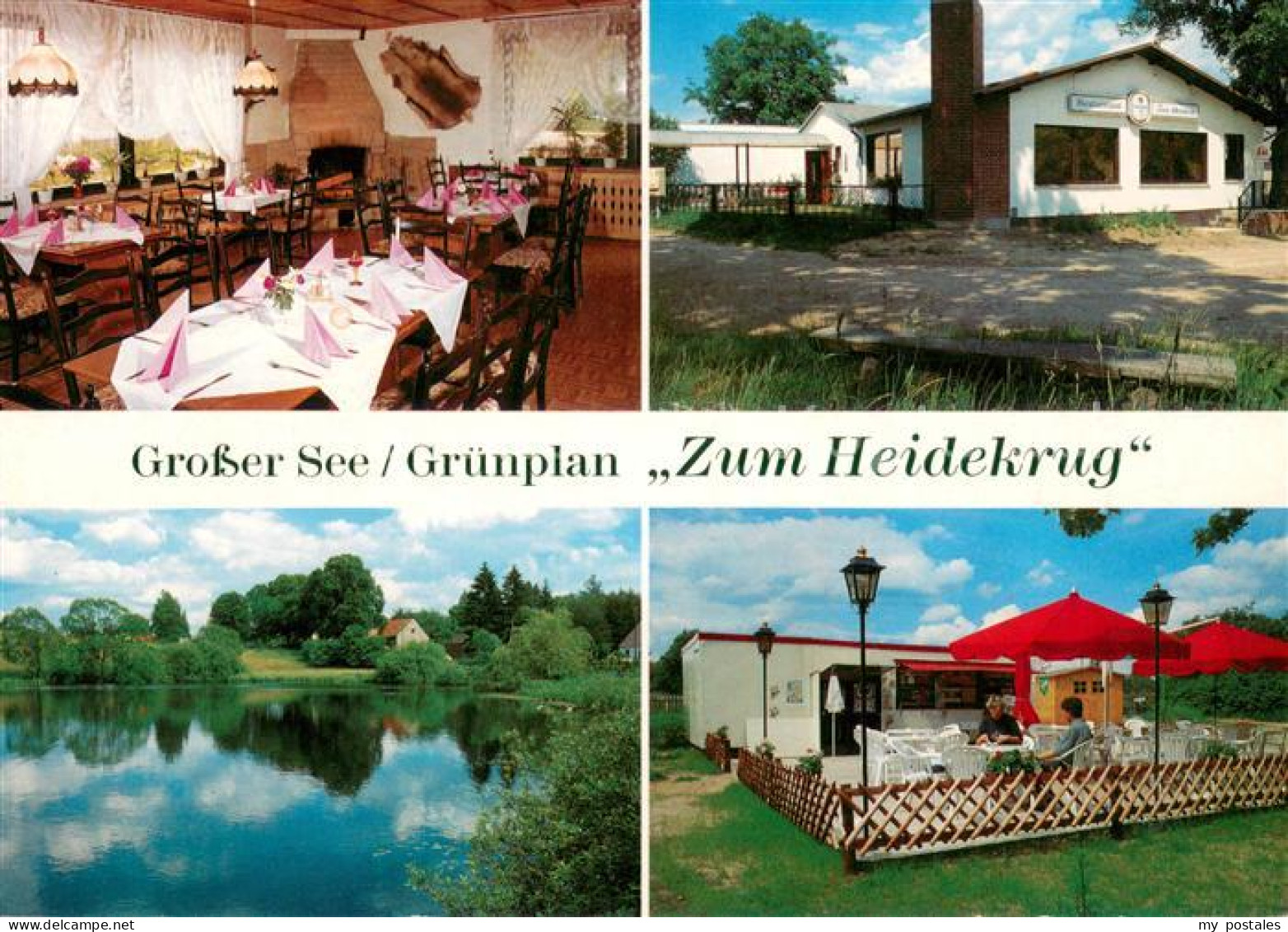 73652370 Gruenplan Gasthaus Zum Heidekrug Gaststube Grosser See Terrasse Gruenpl - Otros & Sin Clasificación