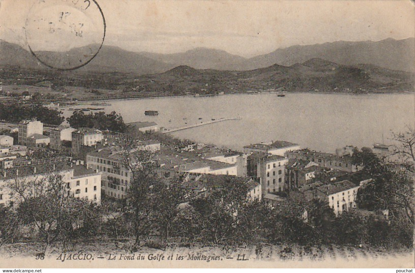 ZY 32-(20) AJACCIO - LE FOND DU GOLFE ET LES MONTAGNES - 2 SCANS - Ajaccio