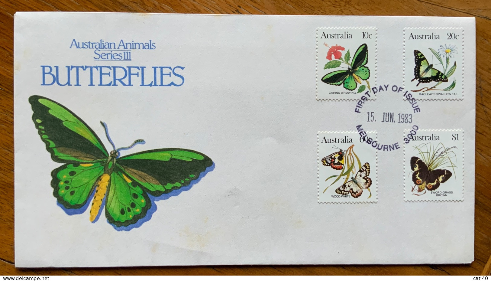 FARFALLE -BUTTERFLIES - AUSTRALIA - EMISSIONE MELBOURN 1983 - Kostüme