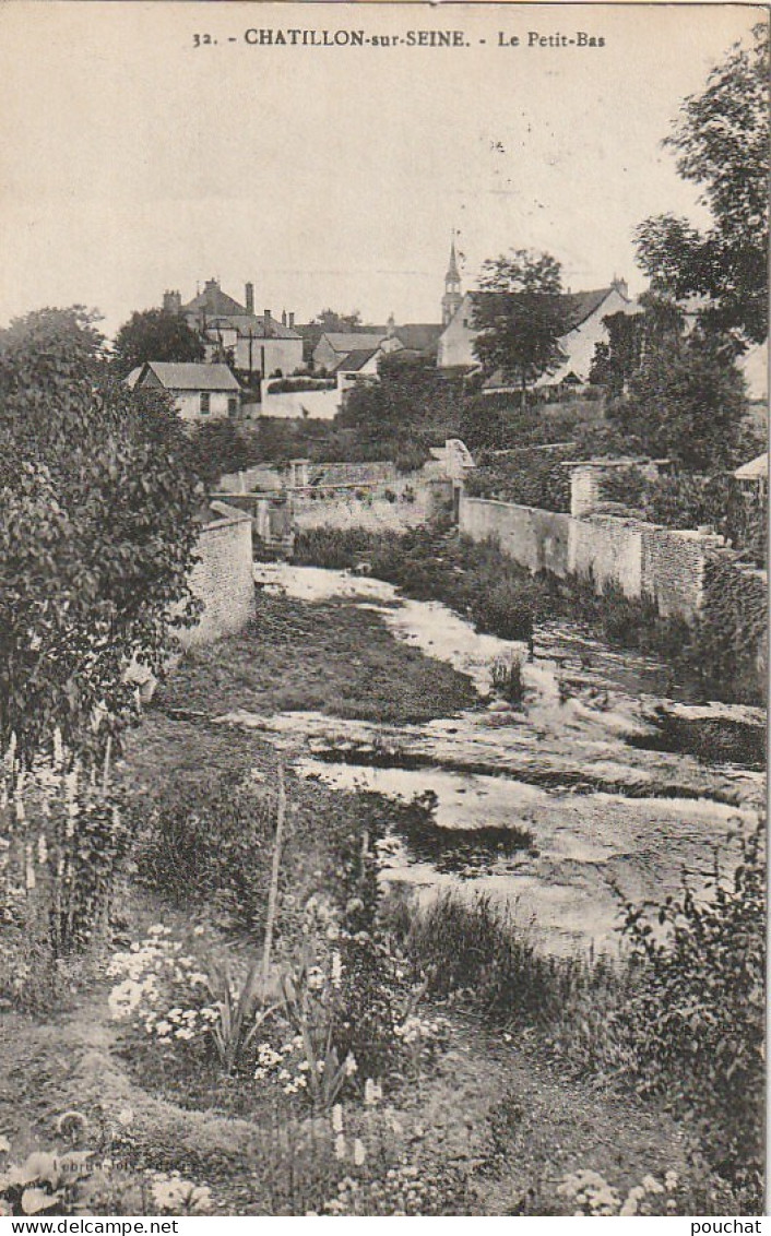 ZY 33-(21) CHATILLON SUR SEINE - LE PETIT BAS  - 2 SCANS - Chatillon Sur Seine