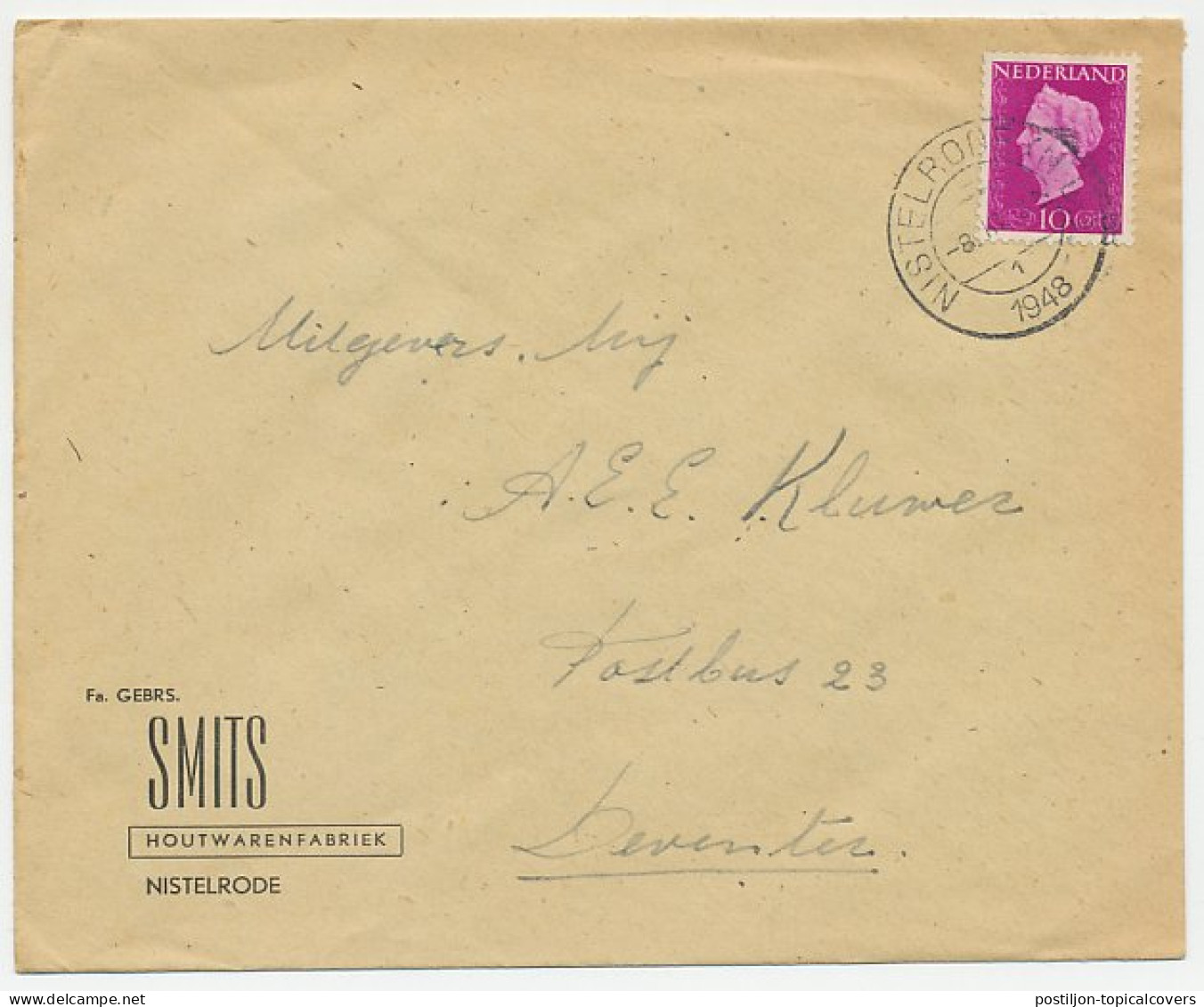 Firma Envelop Nistelrode 1948 - Houtwarenfabriek  - Zonder Classificatie