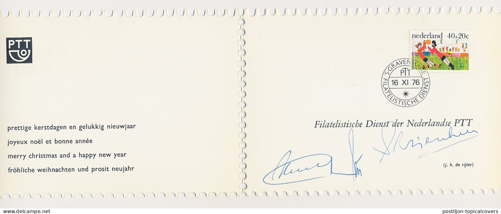 KBK - Filatelistische Dienst 1976 - 3 Handtekeningen - Non Classés