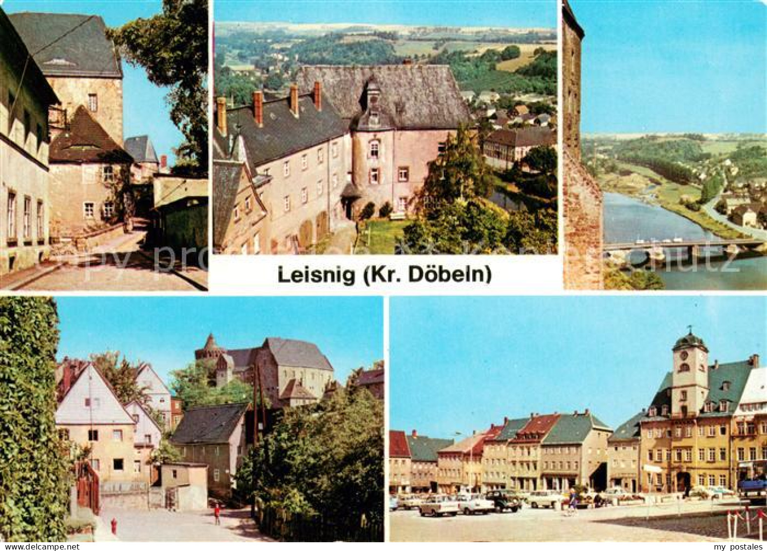 73652347 Leisnig Burg Mildenstein Bergfried Altan Malerwinkel Markt Leisnig - Leisnig