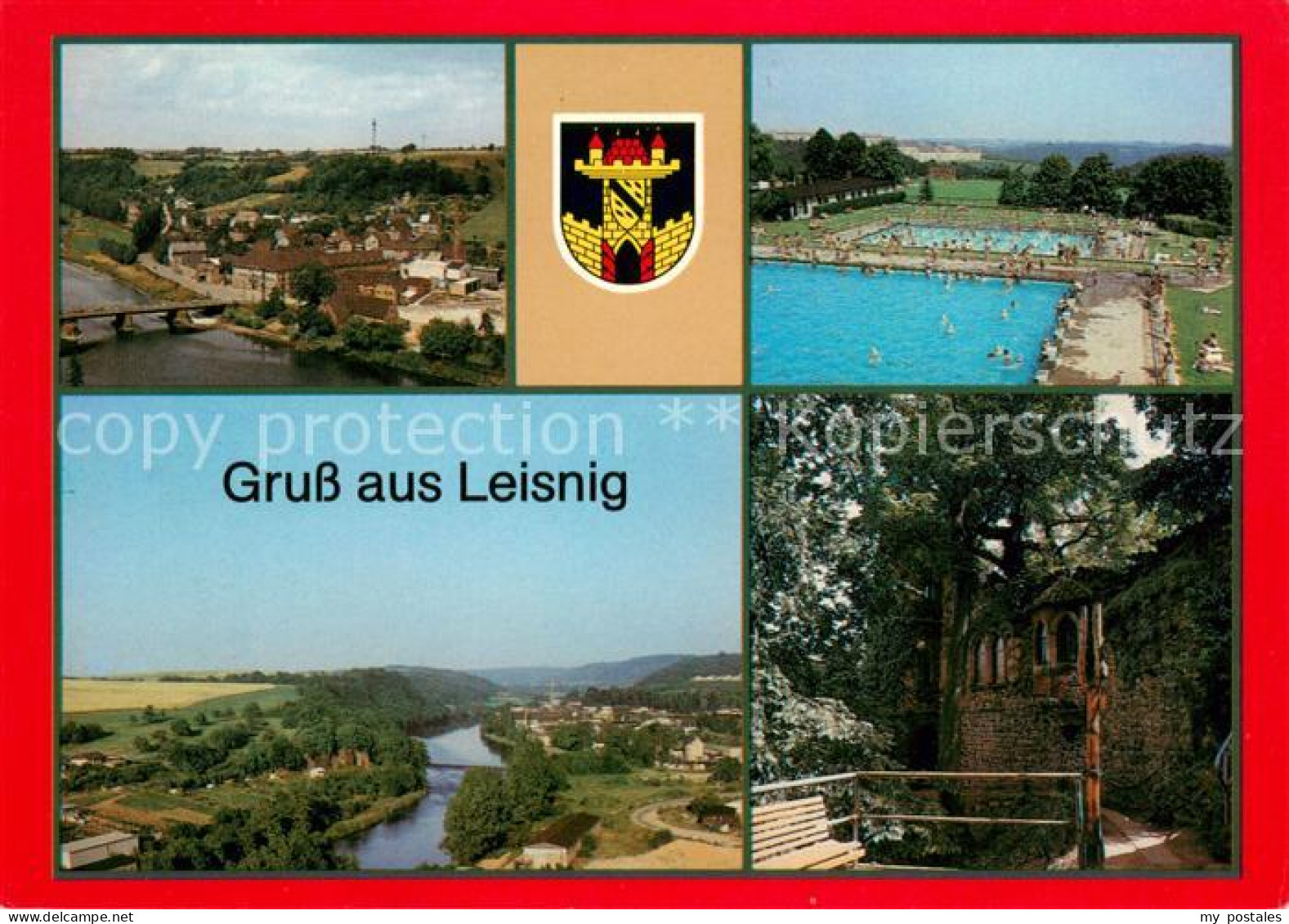 73652346 Leisnig Stadtteil Fischendorf Freibad Blick Zur Mulde Park Leisnig - Leisnig