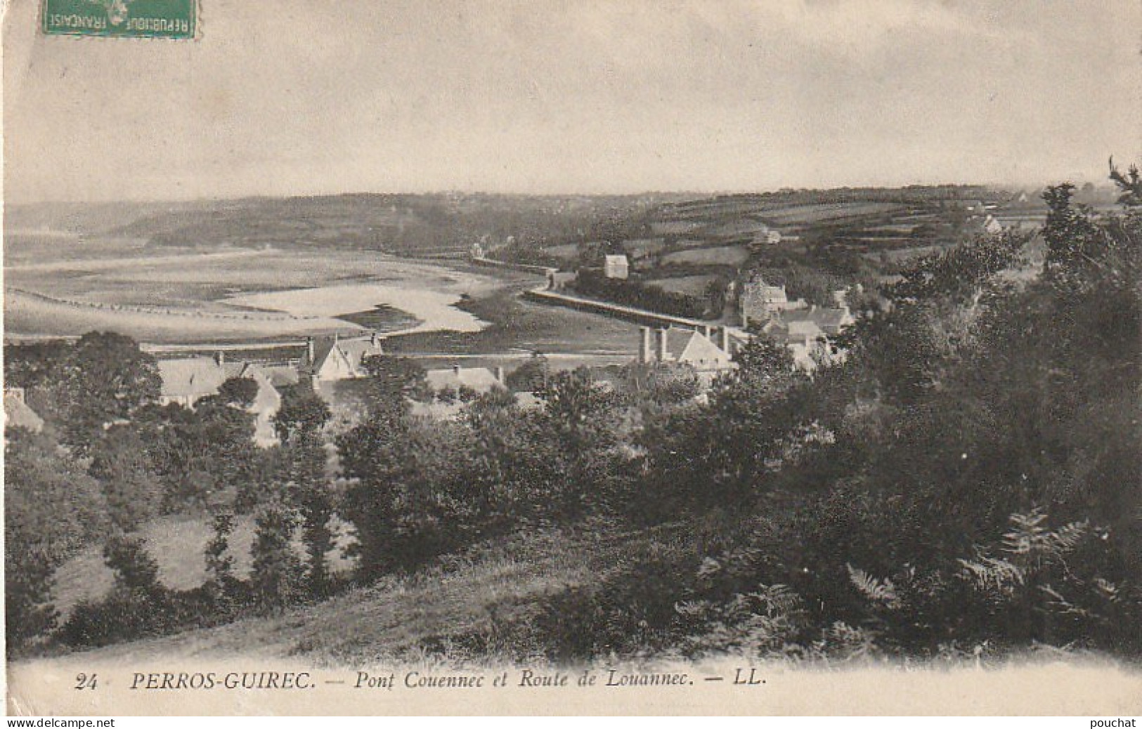 ZY 34 -(22) PERROS GUIREC - PONT COUENNEC ET ROUTE DE LOUANNEC - 2 SCANS - Perros-Guirec