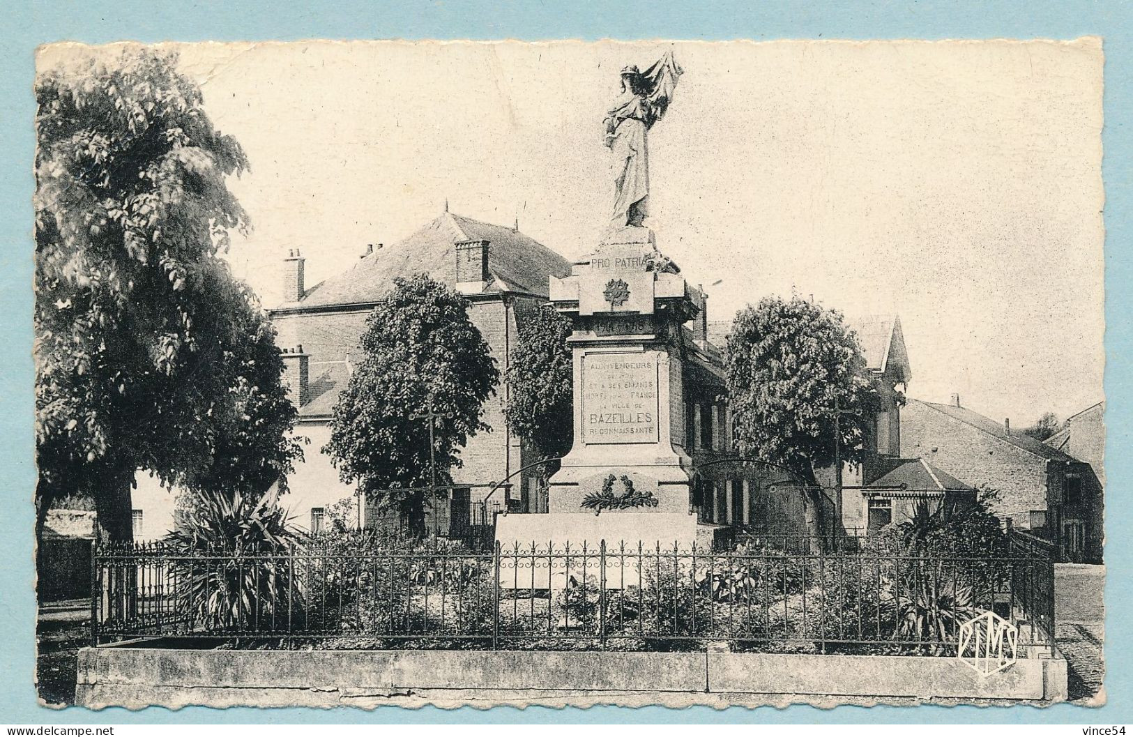 BAZEILLES - Monument Aux Morts 1914-18 - Circulé 1954 - Otros & Sin Clasificación