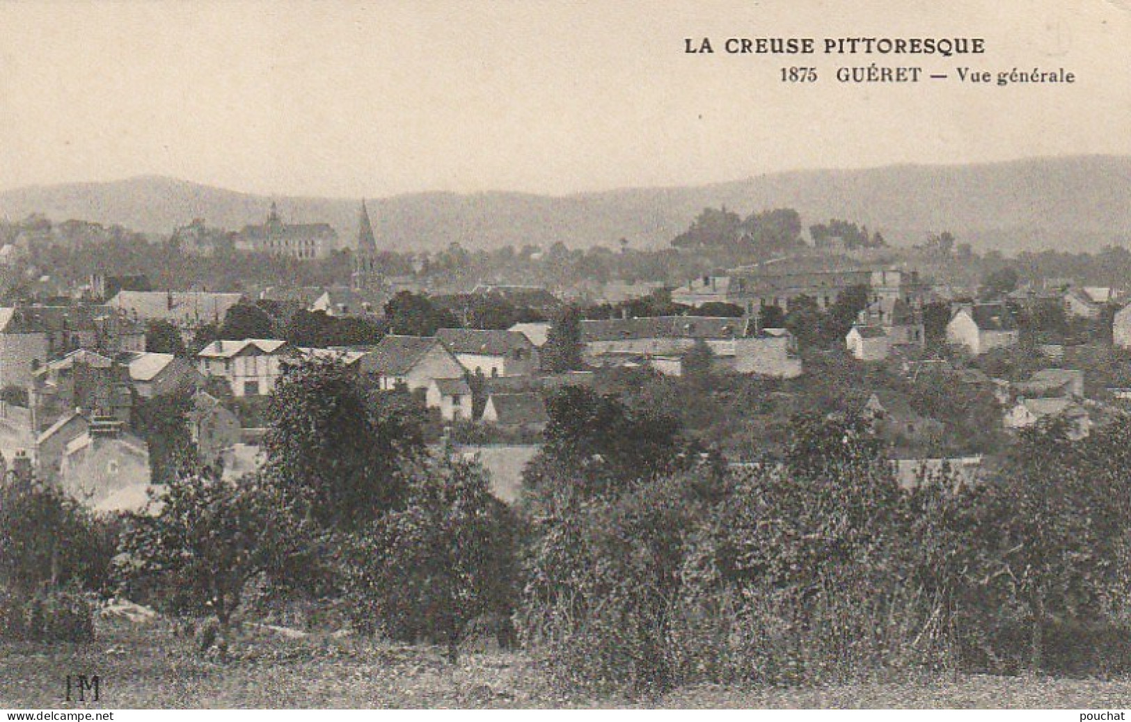 ZY 35-(23) GUERET - VUE GENERALE - 2 SCANS - Guéret