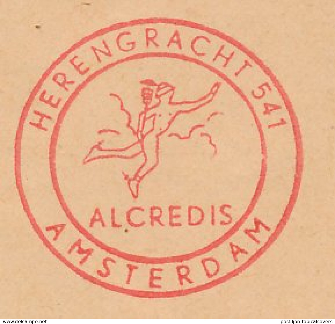 Meter Cover Netherlands 1961 Hermes - Mercury - Caduceus - Staff  - Mythology